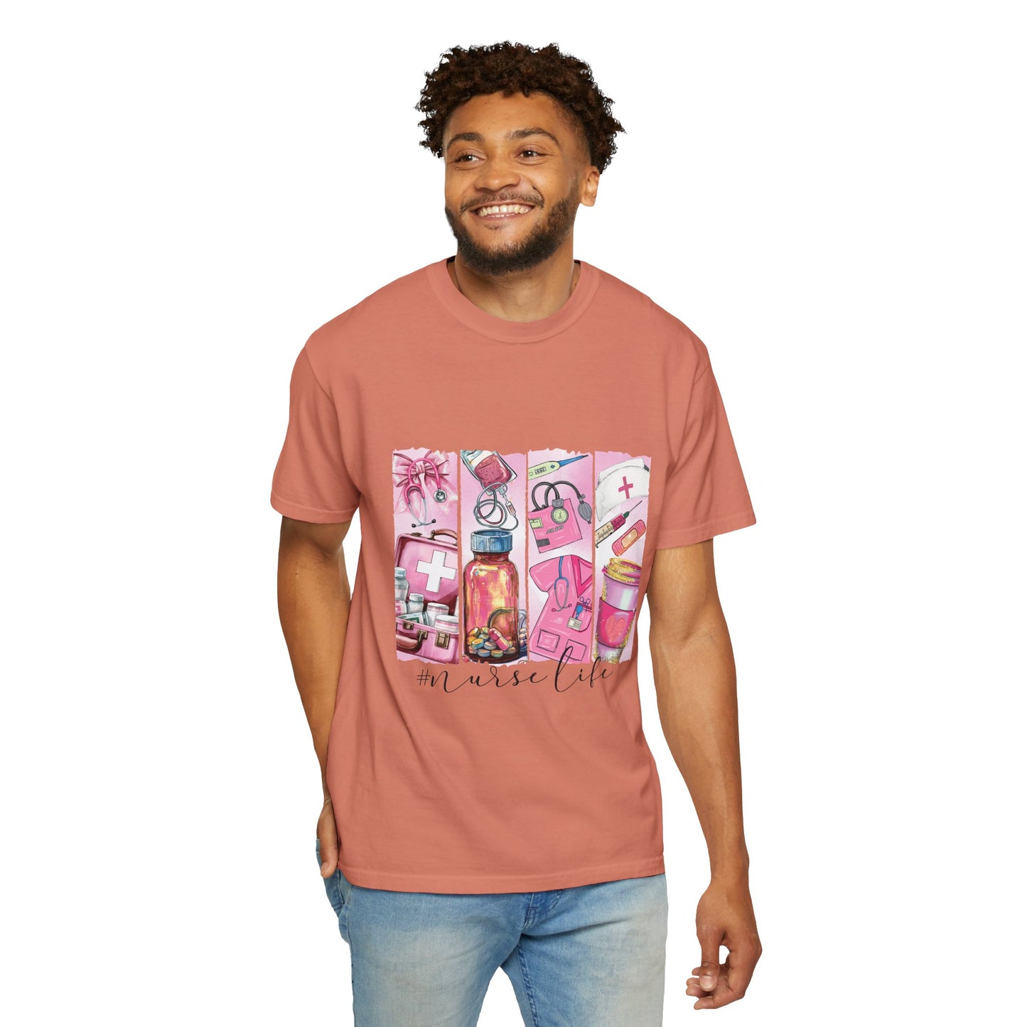 Nurse Life T-Shirt - Comfortable Unisex Garment-Dyed Tee for Healthcare Heroes