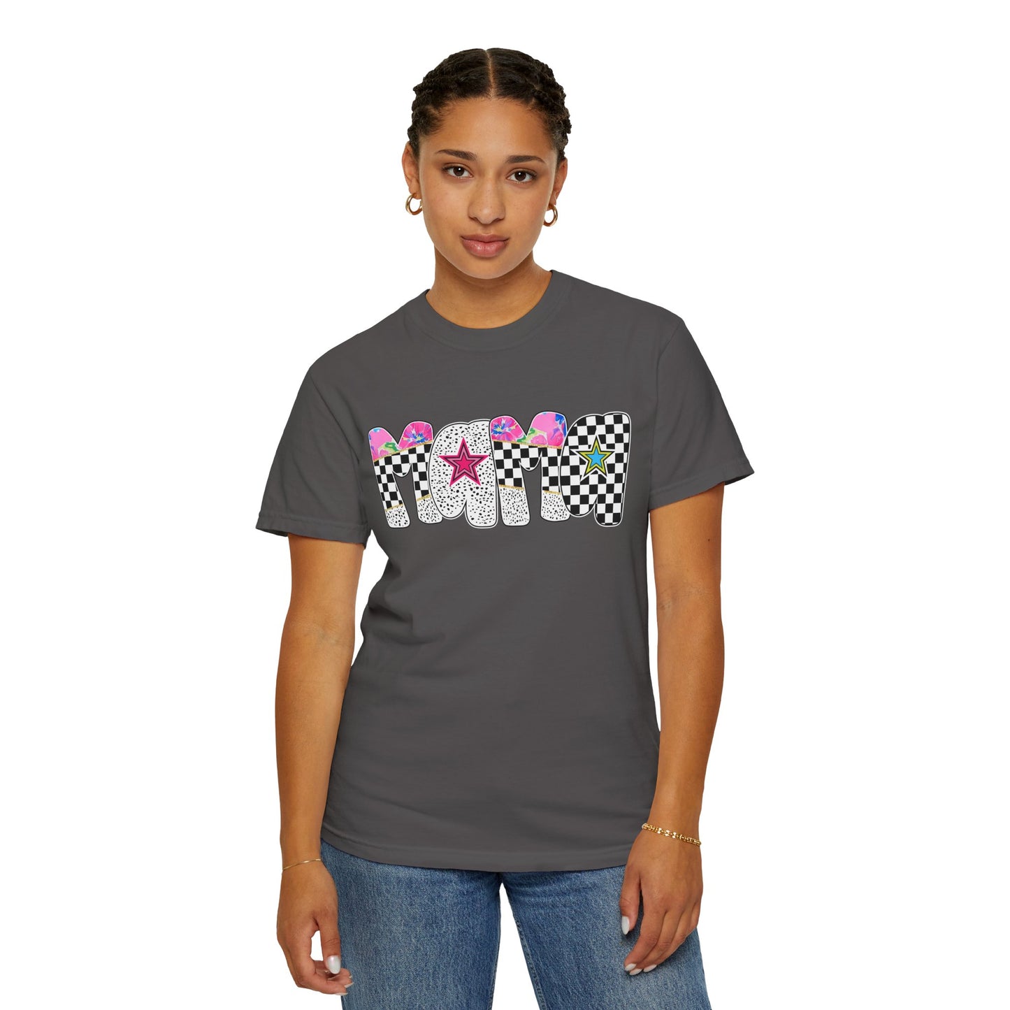 Comfort Colors Retro Vibe Mother's Day T-Shirt with Star Design Asst. Colors & Sizes