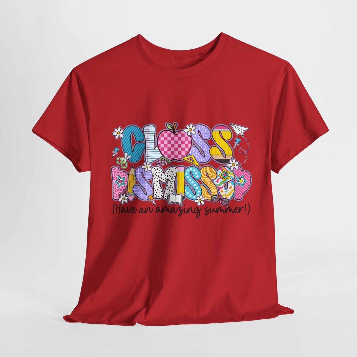 Gildan Garment-Dyed Summer Vibes Unisex Heavy Cotton Tee - "Class Dismissed!" Asst. Colors & Sizes