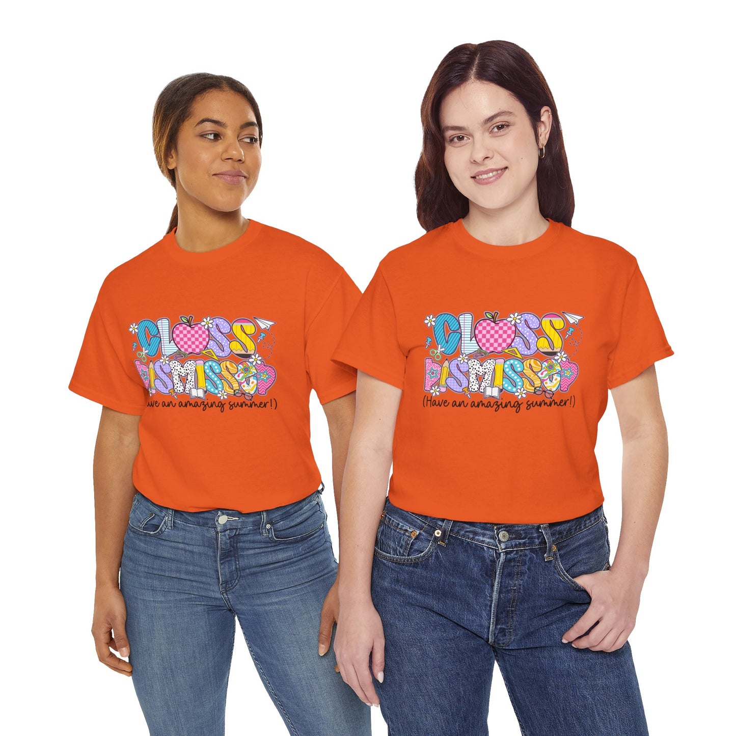 Gildan Garment-Dyed Summer Vibes Unisex Heavy Cotton Tee - "Class Dismissed!" Asst. Colors & Sizes
