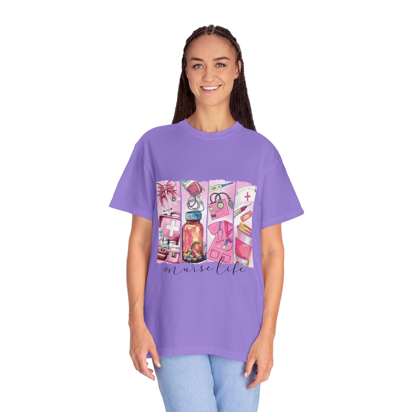 Nurse Life T-Shirt - Comfortable Unisex Garment-Dyed Tee for Healthcare Heroes