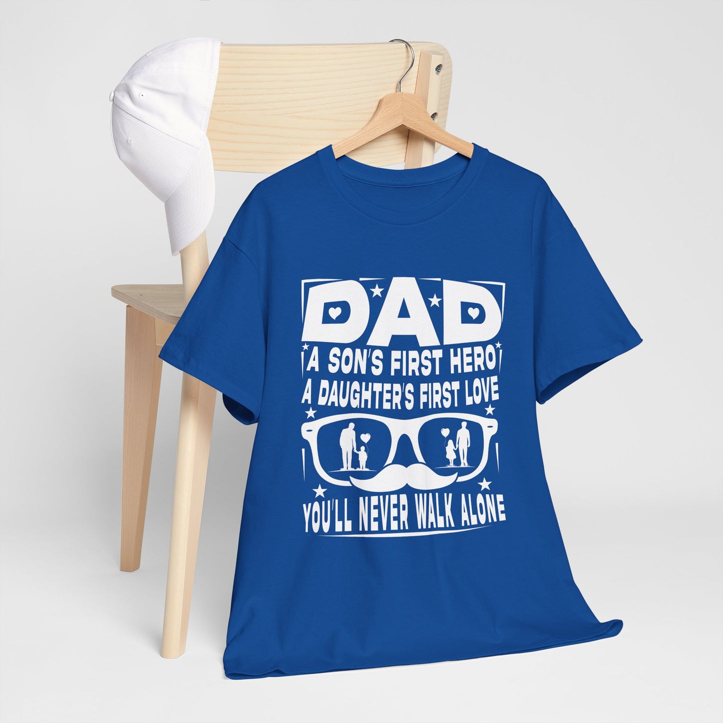 Dad Hero Unisex Heavy Cotton Tee - Perfect Gift for Father's Day