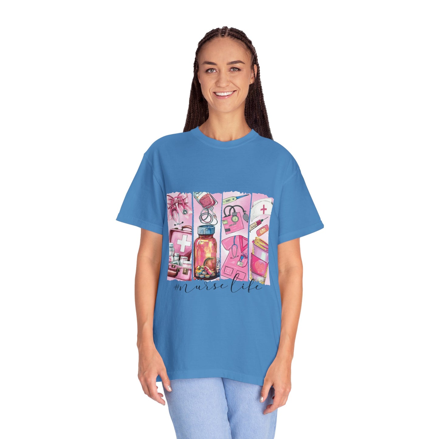 Nurse Life T-Shirt - Comfortable Unisex Garment-Dyed Tee for Healthcare Heroes