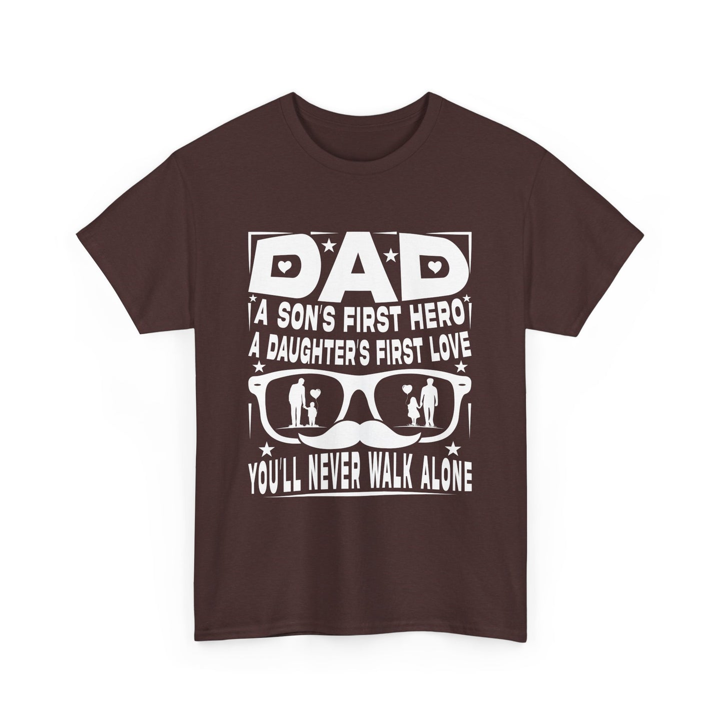 Dad Hero Unisex Heavy Cotton Tee - Perfect Gift for Father's Day