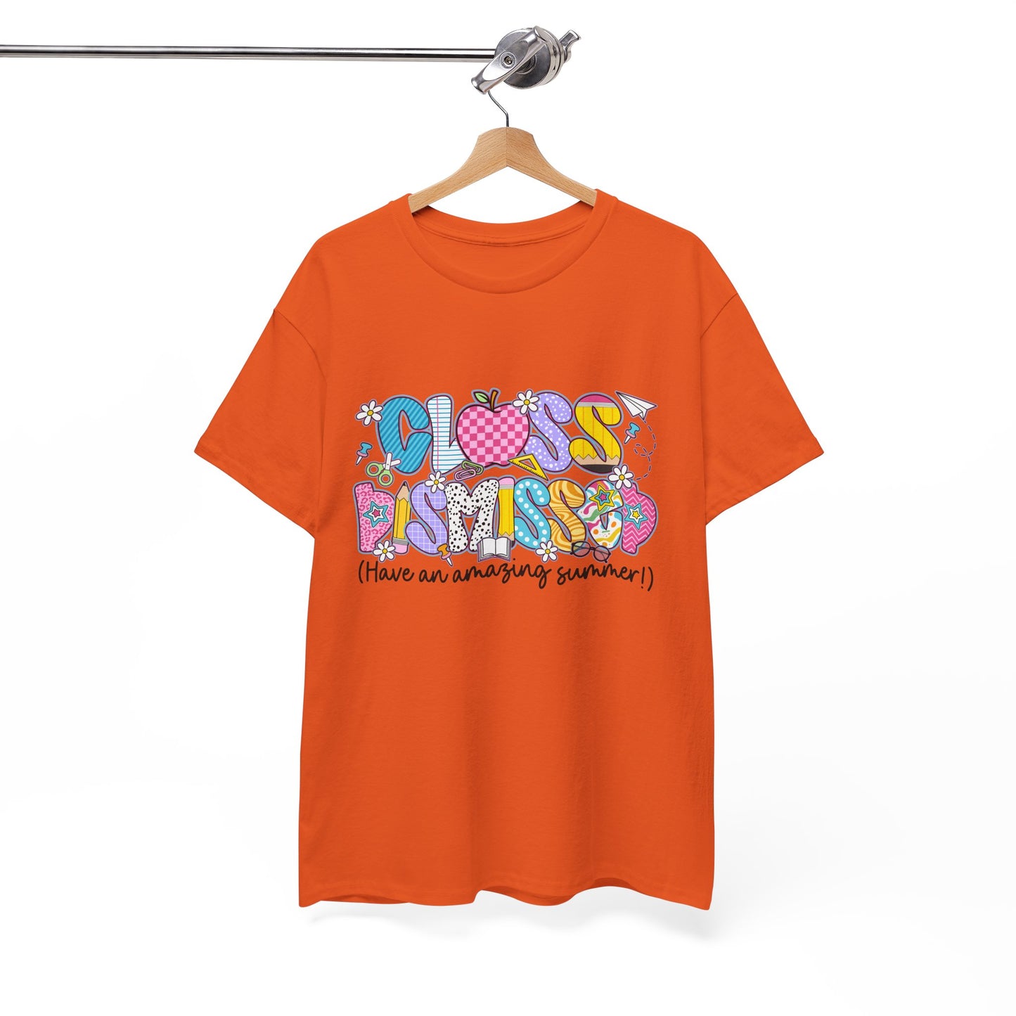 Gildan Garment-Dyed Summer Vibes Unisex Heavy Cotton Tee - "Class Dismissed!" Asst. Colors & Sizes