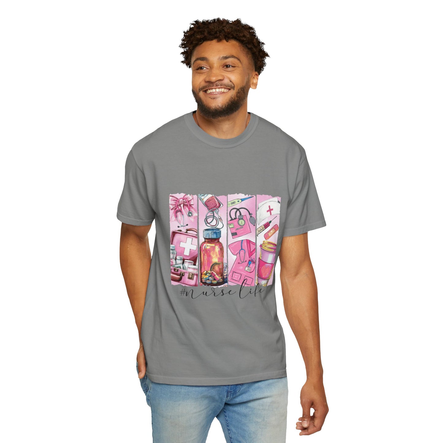 Nurse Life T-Shirt - Comfortable Unisex Garment-Dyed Tee for Healthcare Heroes