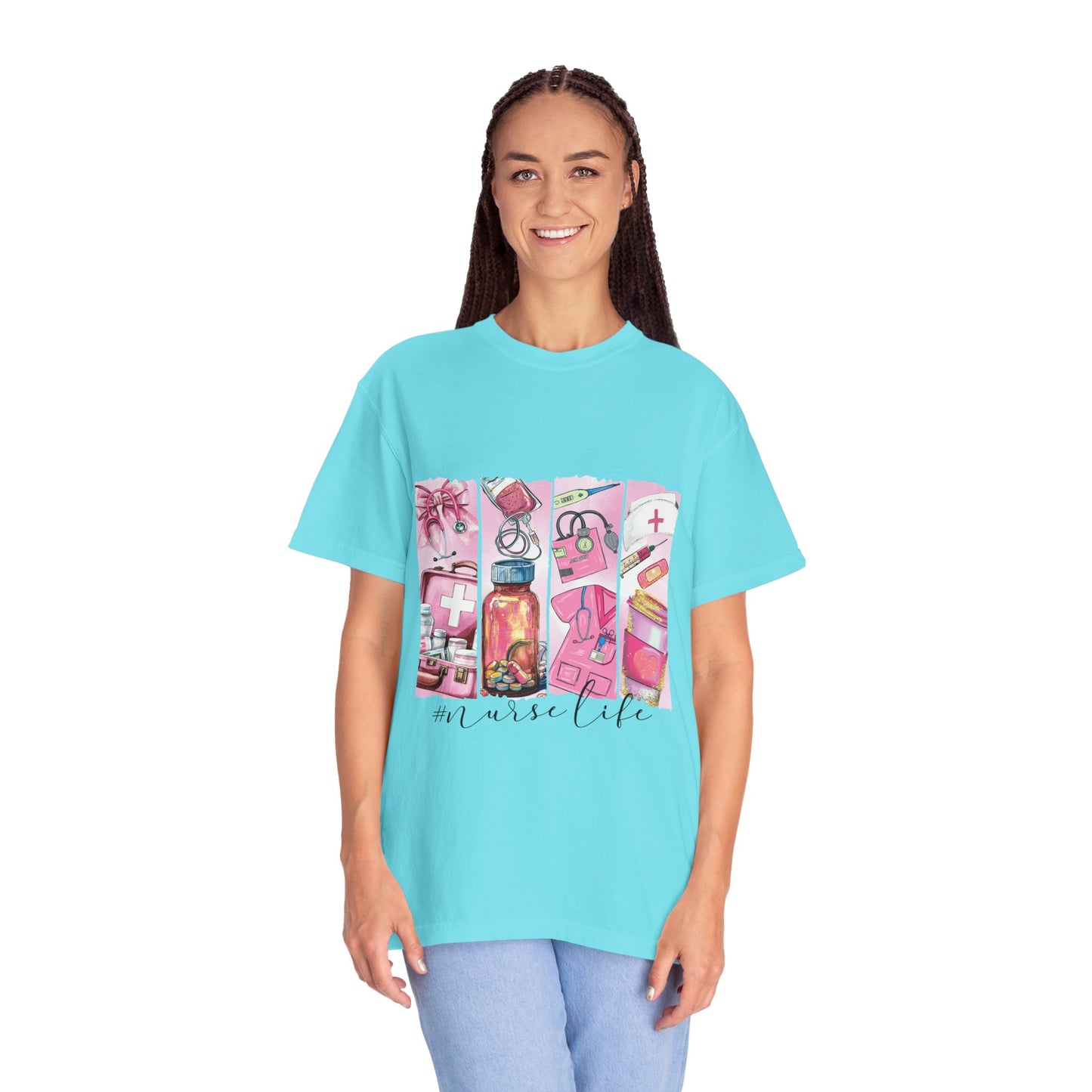 Nurse Life T-Shirt - Comfortable Unisex Garment-Dyed Tee for Healthcare Heroes