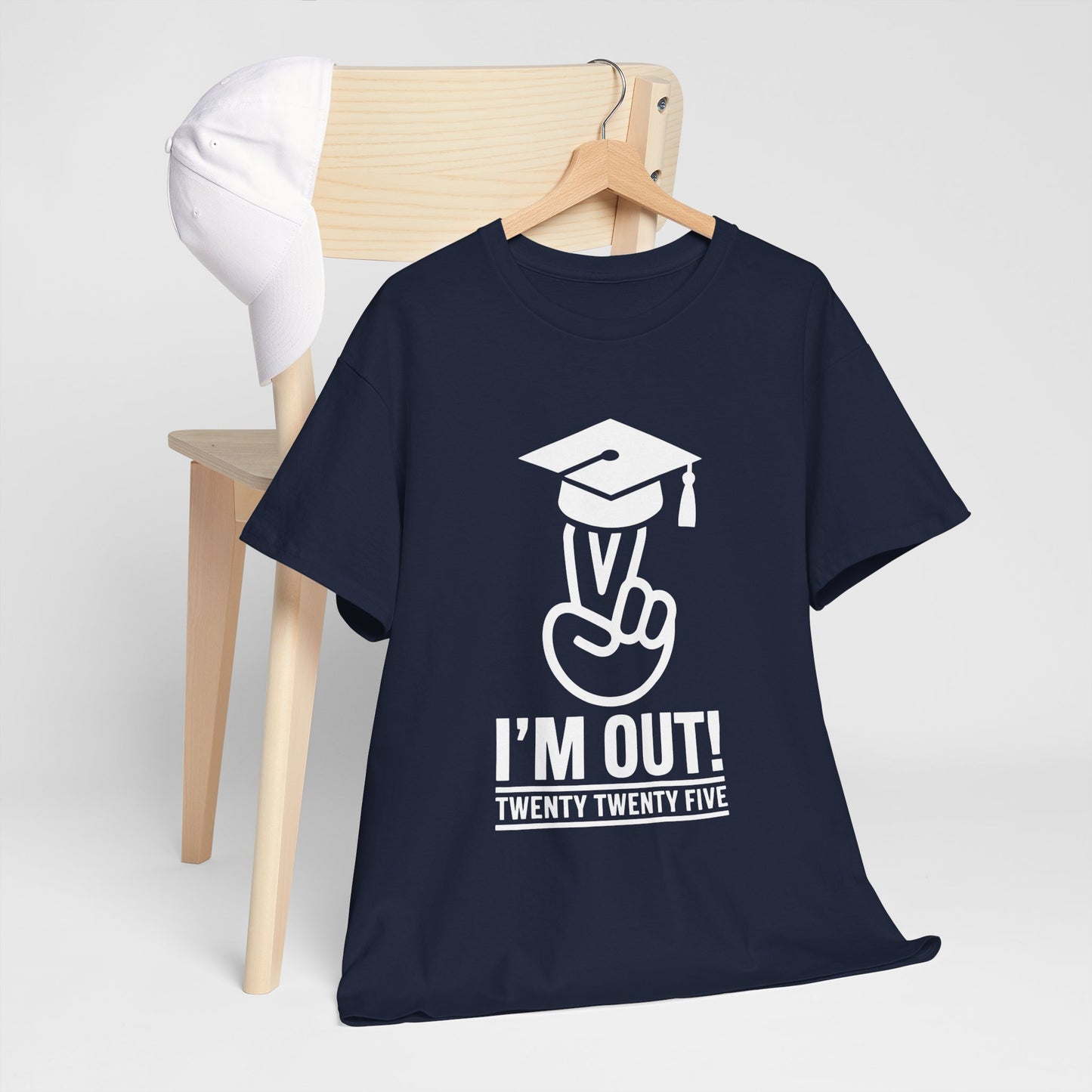 Graduation Celebration Unisex Heavy Cotton Tee - "I'M OUT!" 2025