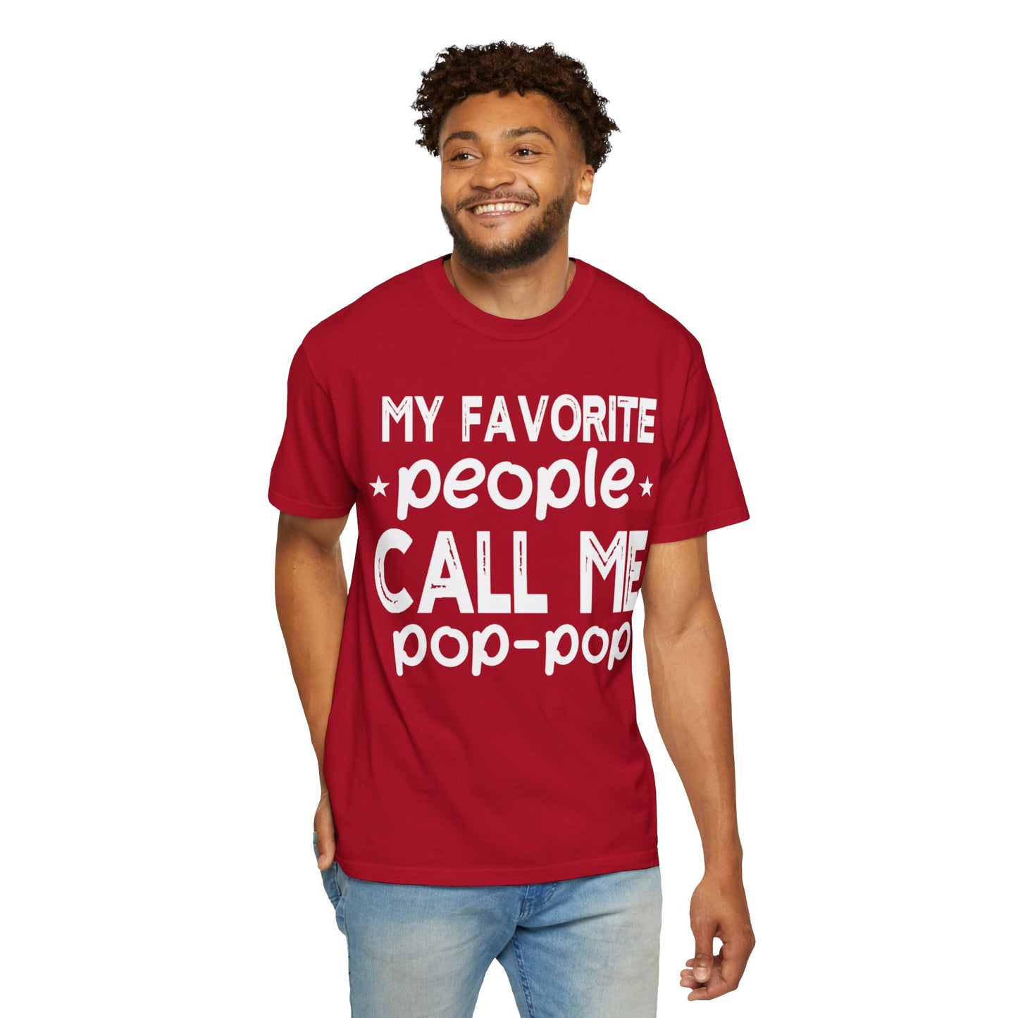 Comfort Colors Funny "Pop-Pop" Garment-Dyed T-Shirt - Perfect for Grandparents Asst. Sizes & Colors
