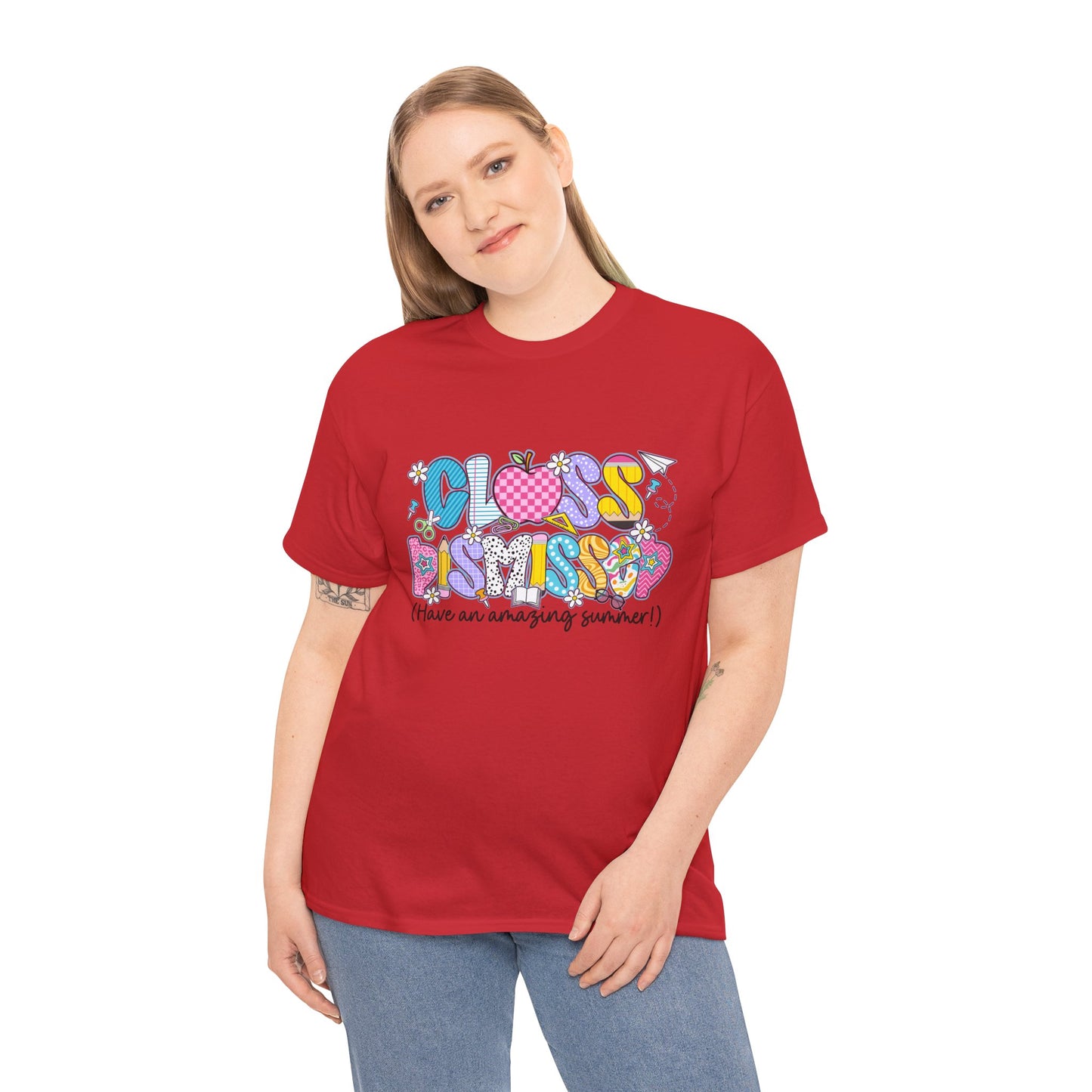 Gildan Garment-Dyed Summer Vibes Unisex Heavy Cotton Tee - "Class Dismissed!" Asst. Colors & Sizes