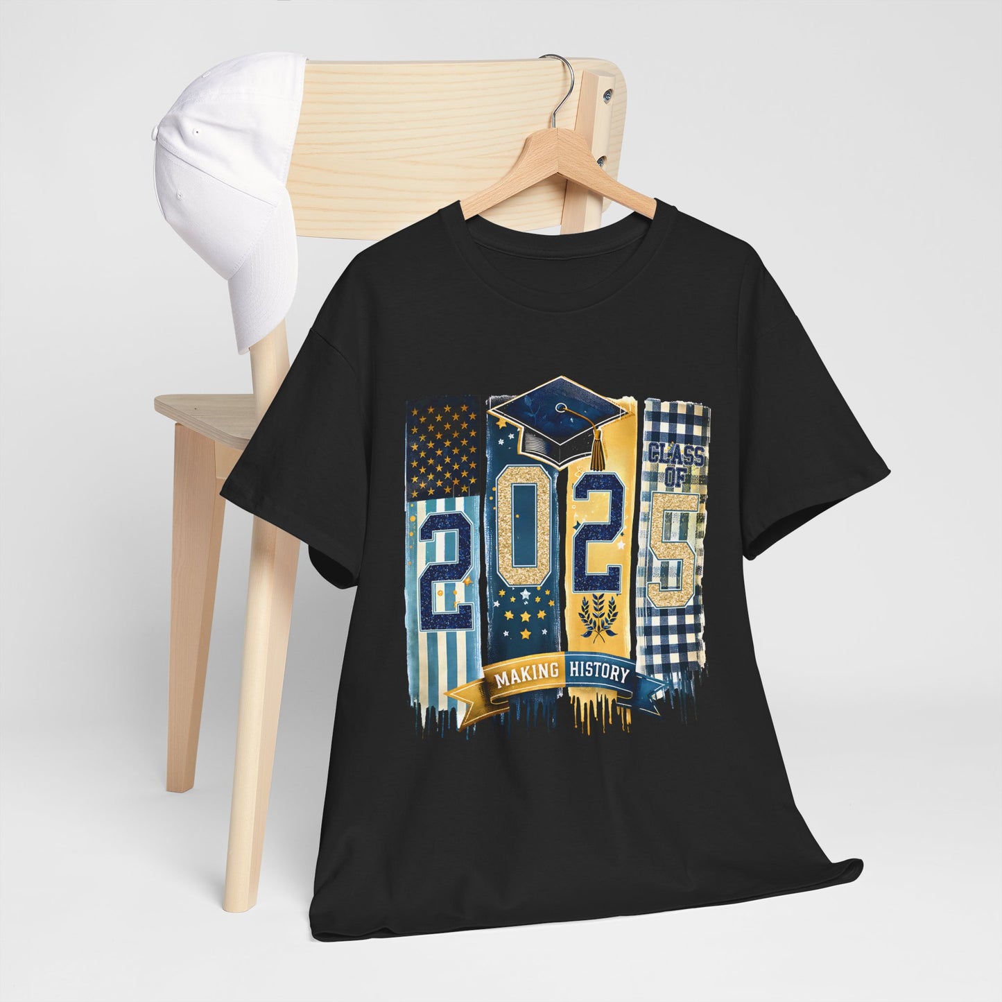 Gildan Graduation 2025 Heavy Cotton Tee - Making History Unisex Shirt Unisex Available in Asst. Sizes & Colors