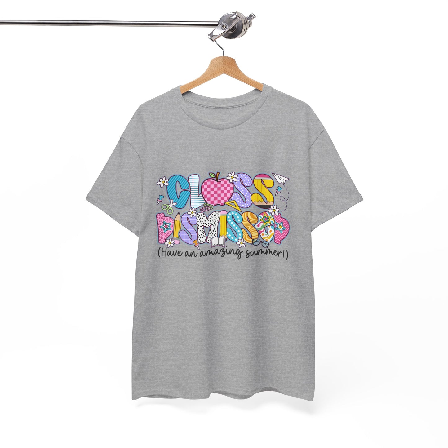 Gildan Garment-Dyed Summer Vibes Unisex Heavy Cotton Tee - "Class Dismissed!" Asst. Colors & Sizes