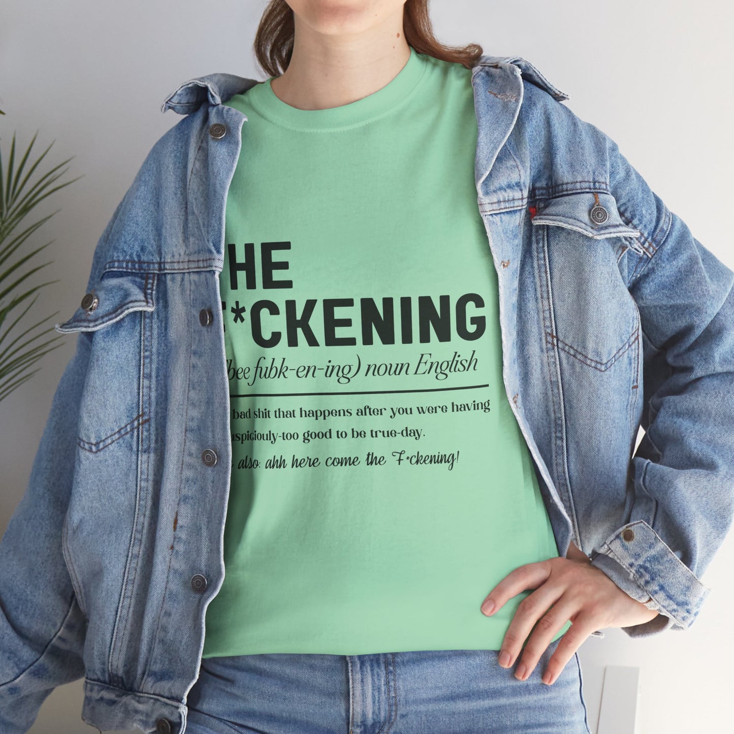 Gildan 5000"The F*ckening" Unisex Heavy Cotton Tee - Funny Graphic T-Shirt for English Lovers Asst Sizes & Colors
