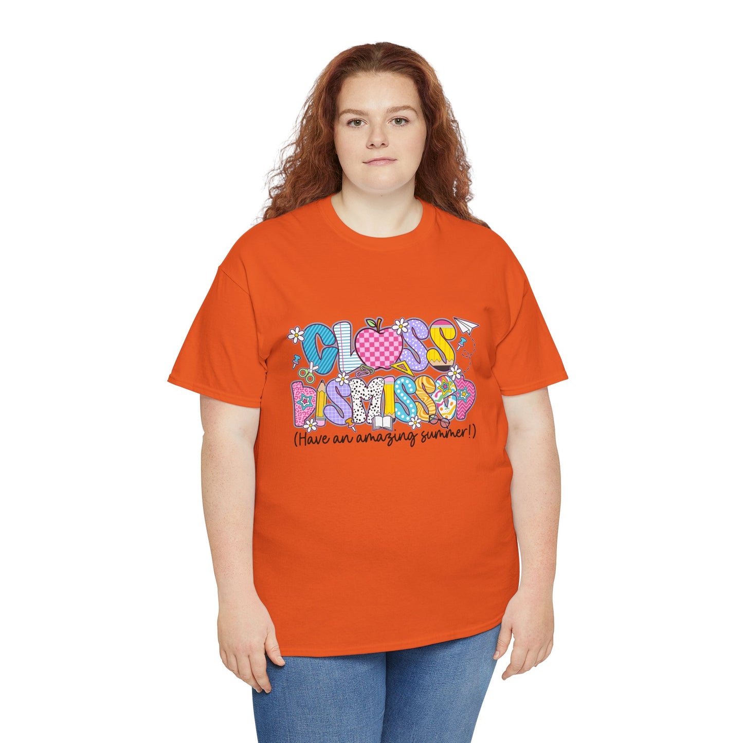 Gildan Garment-Dyed Summer Vibes Unisex Heavy Cotton Tee - "Class Dismissed!" Asst. Colors & Sizes