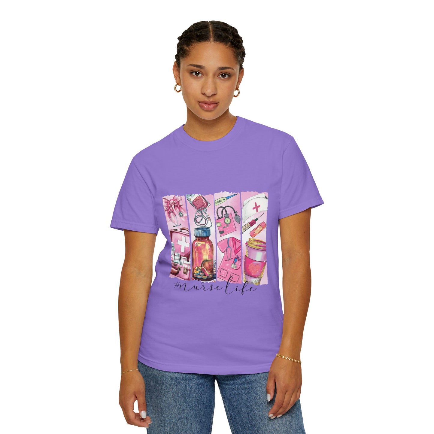 Nurse Life T-Shirt - Comfortable Unisex Garment-Dyed Tee for Healthcare Heroes