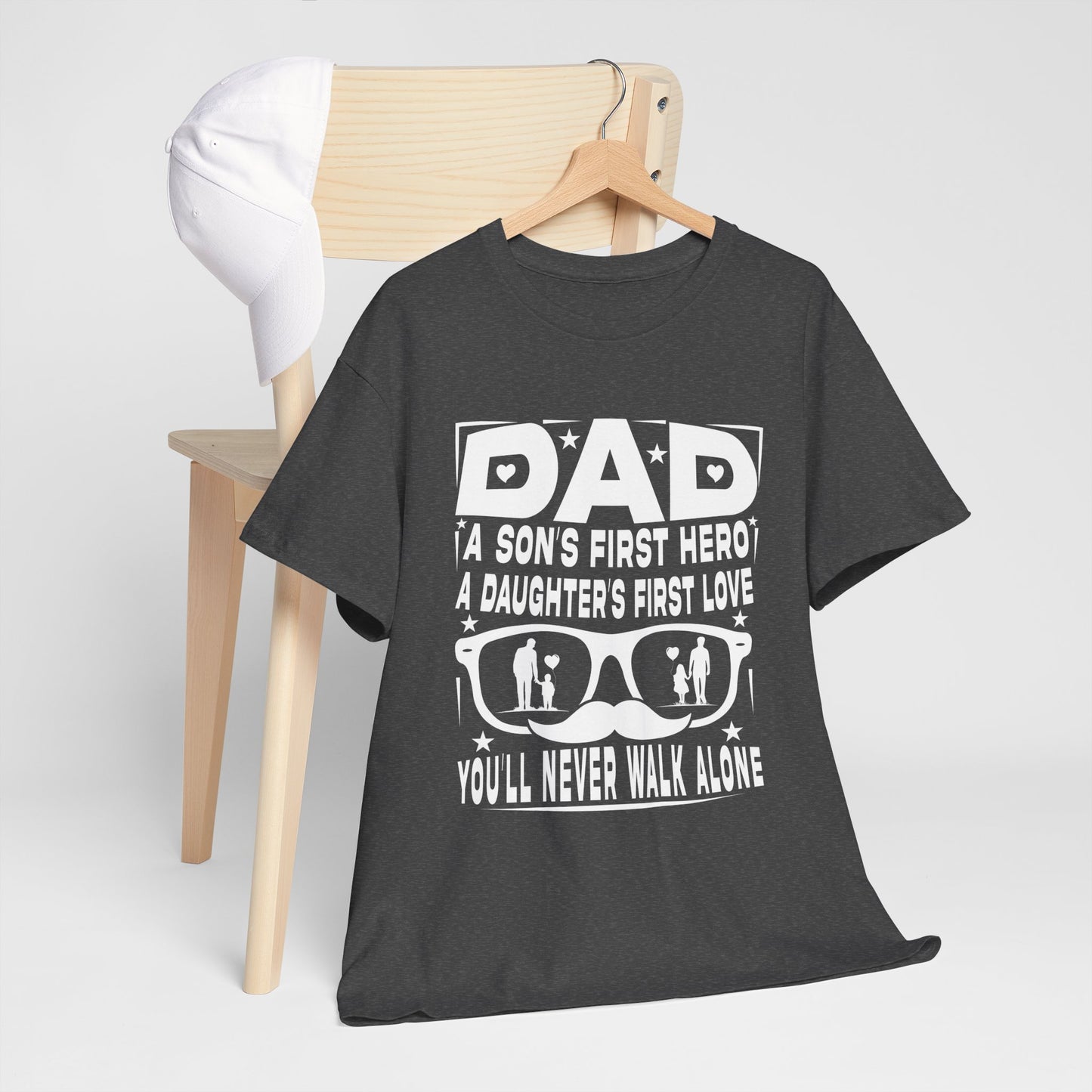 Dad Hero Unisex Heavy Cotton Tee - Perfect Gift for Father's Day