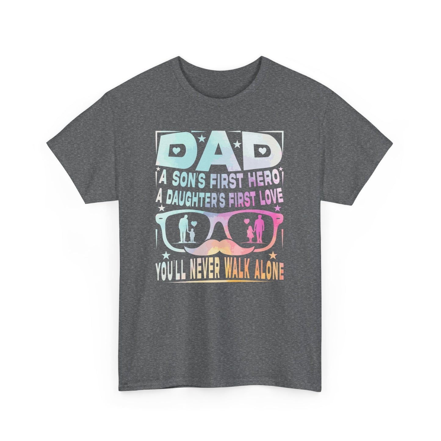 Gildan 5000 Dad Hero T-Shirt - Father's Day Gift - Heavy Cotton Tee Asst. Colors & Sizes