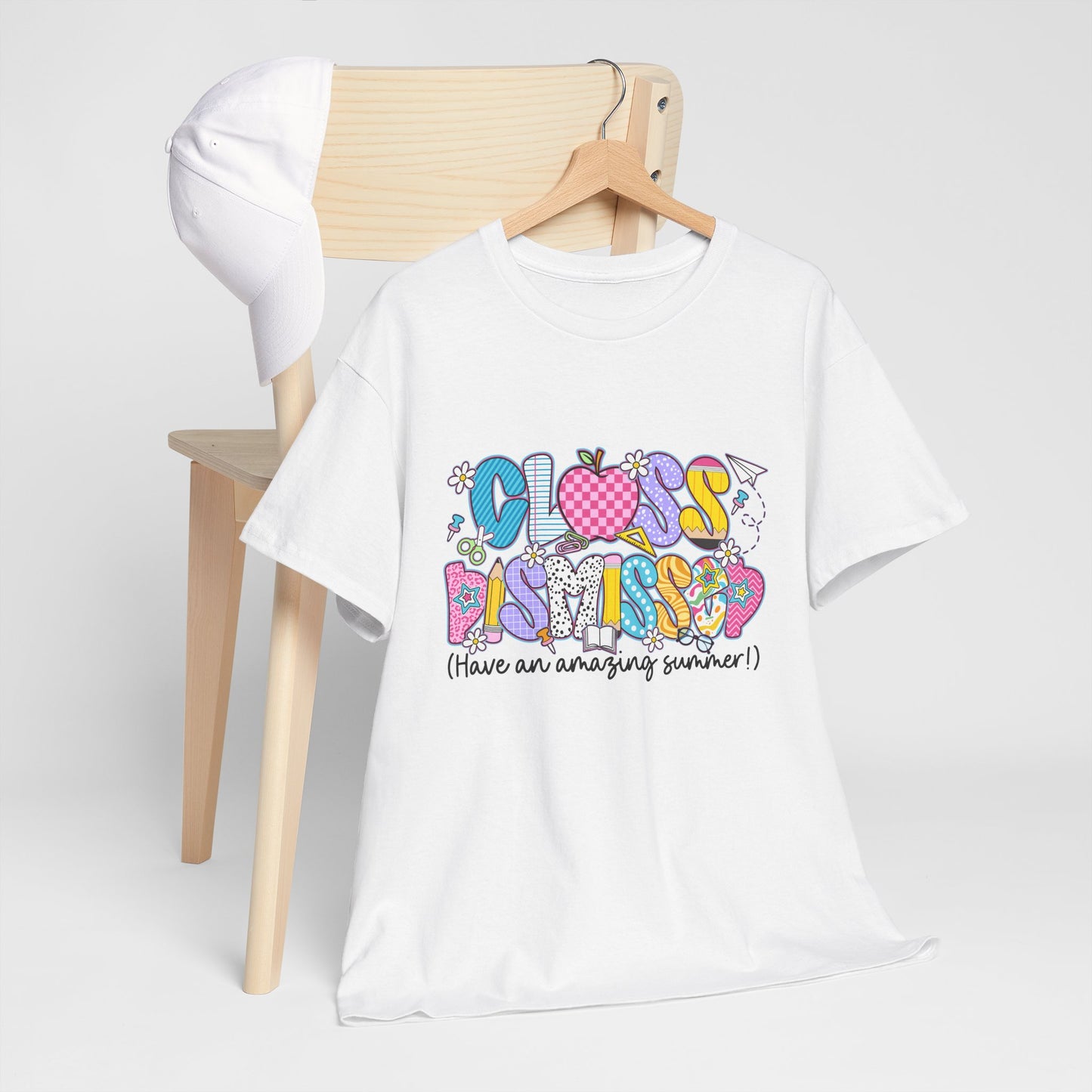 Gildan Garment-Dyed Summer Vibes Unisex Heavy Cotton Tee - "Class Dismissed!" Asst. Colors & Sizes