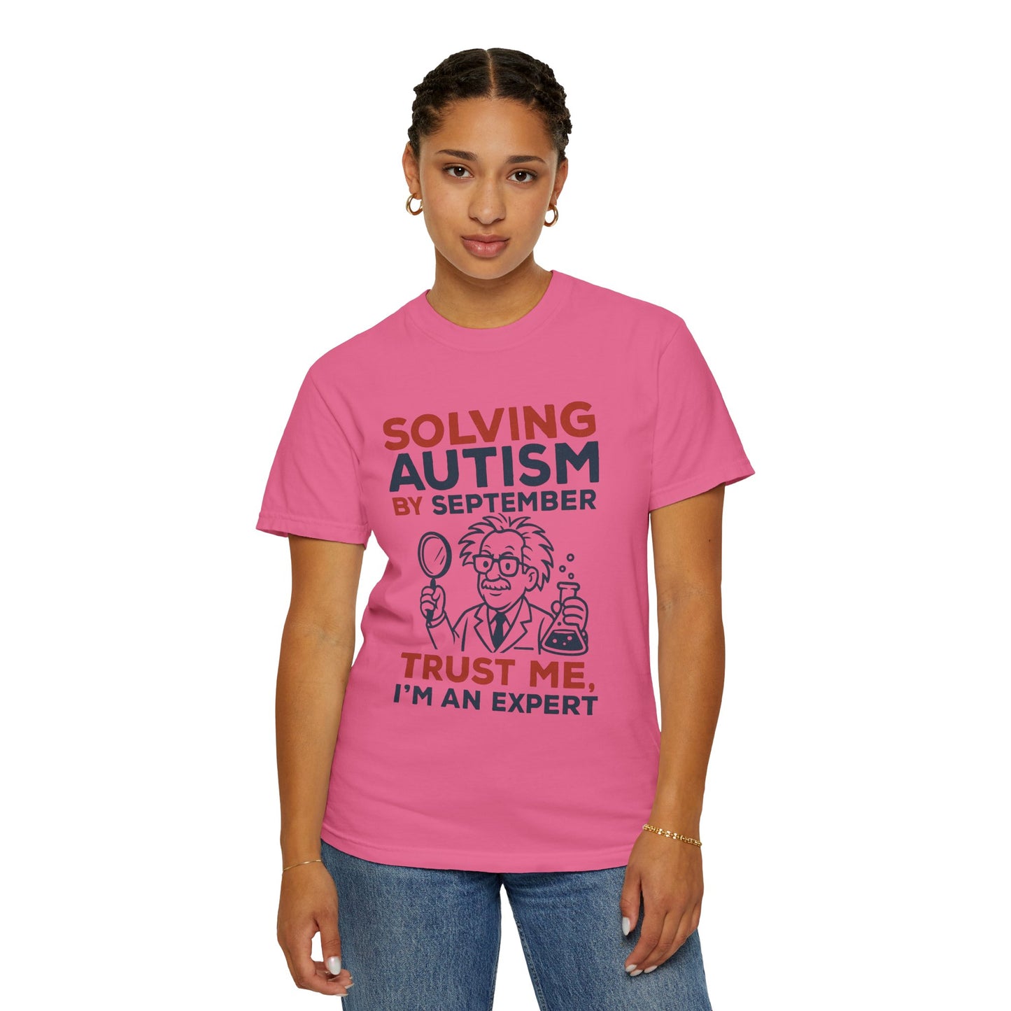 Comfort Colors Unisex Garment-Dyed T-Shirt - "Solving Autism by September" - Expert Design