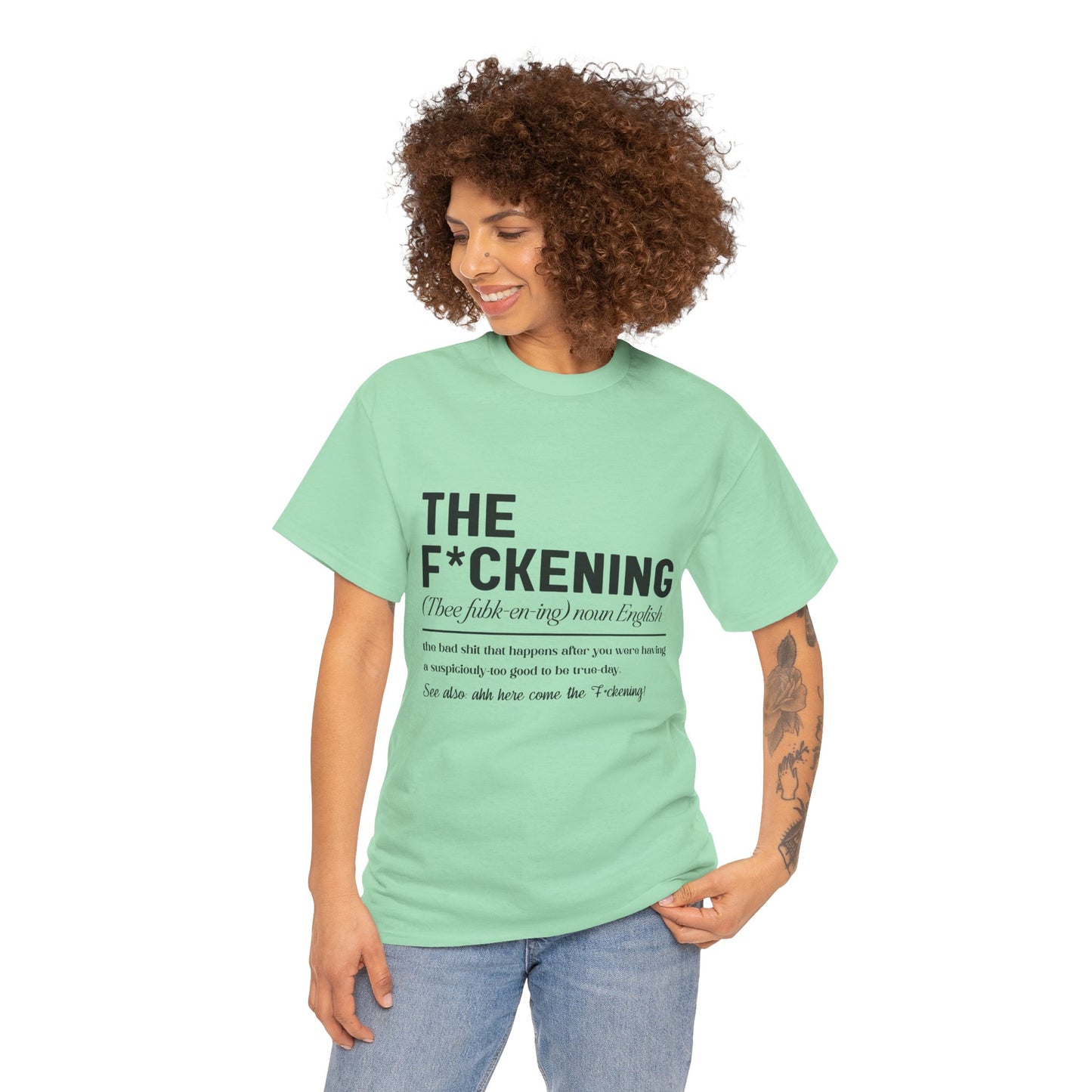 Gildan 5000"The F*ckening" Unisex Heavy Cotton Tee - Funny Graphic T-Shirt for English Lovers Asst Sizes & Colors