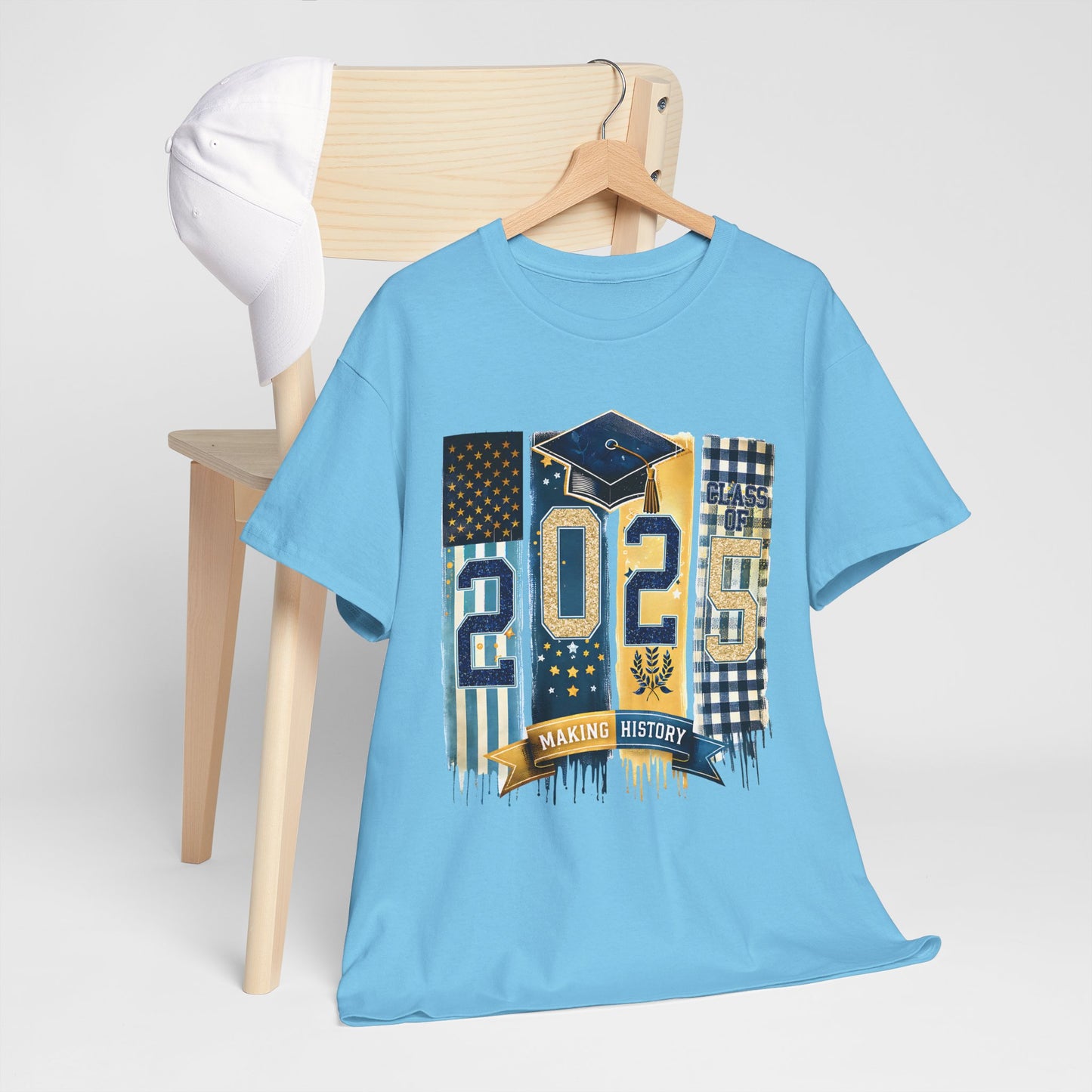 Gildan Graduation 2025 Heavy Cotton Tee - Making History Unisex Shirt Unisex Available in Asst. Sizes & Colors