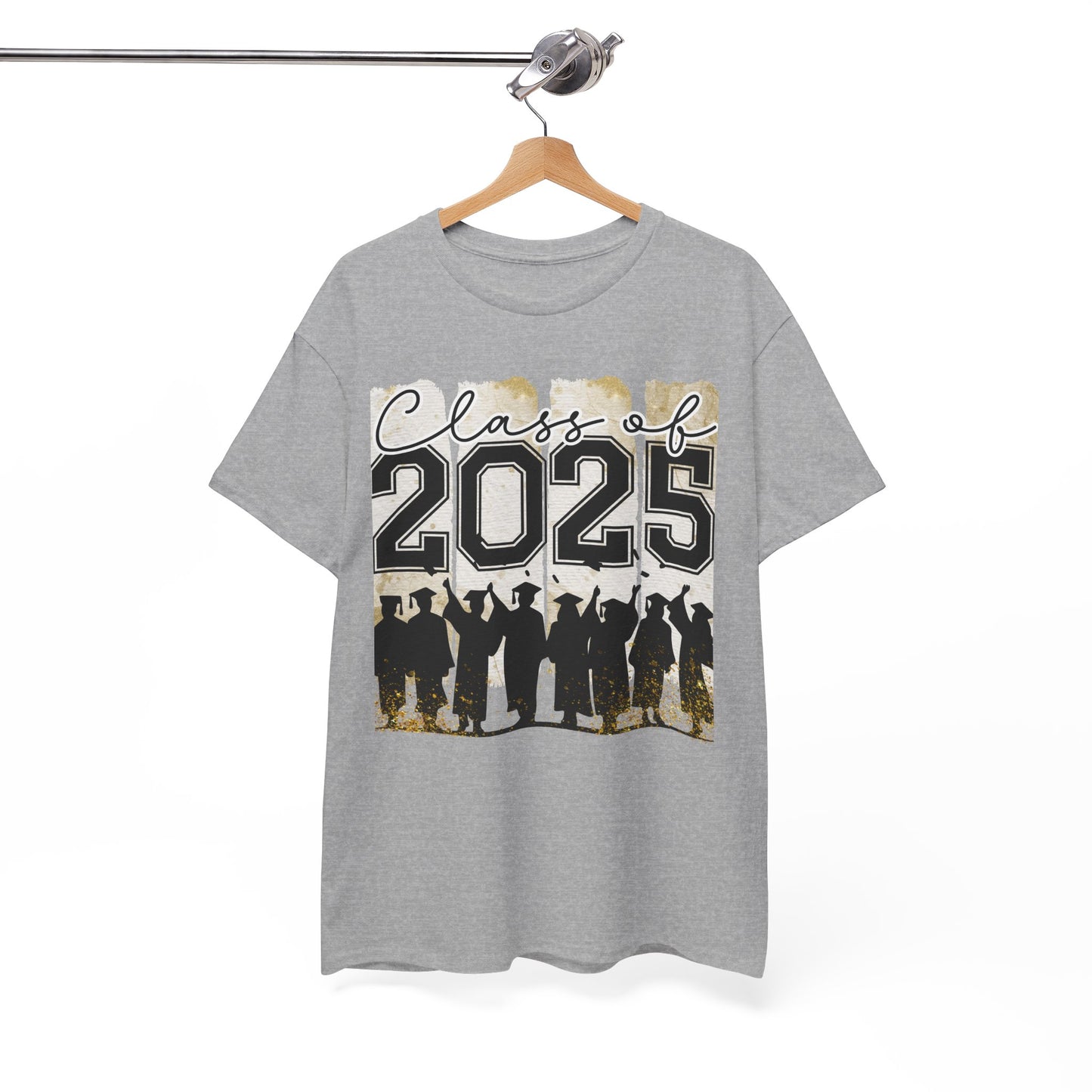 Gildan Garment Dyed Class of 2025 Graduation Tee - Unisex Heavy Cotton Shirt Your Choice Colors & Sizes