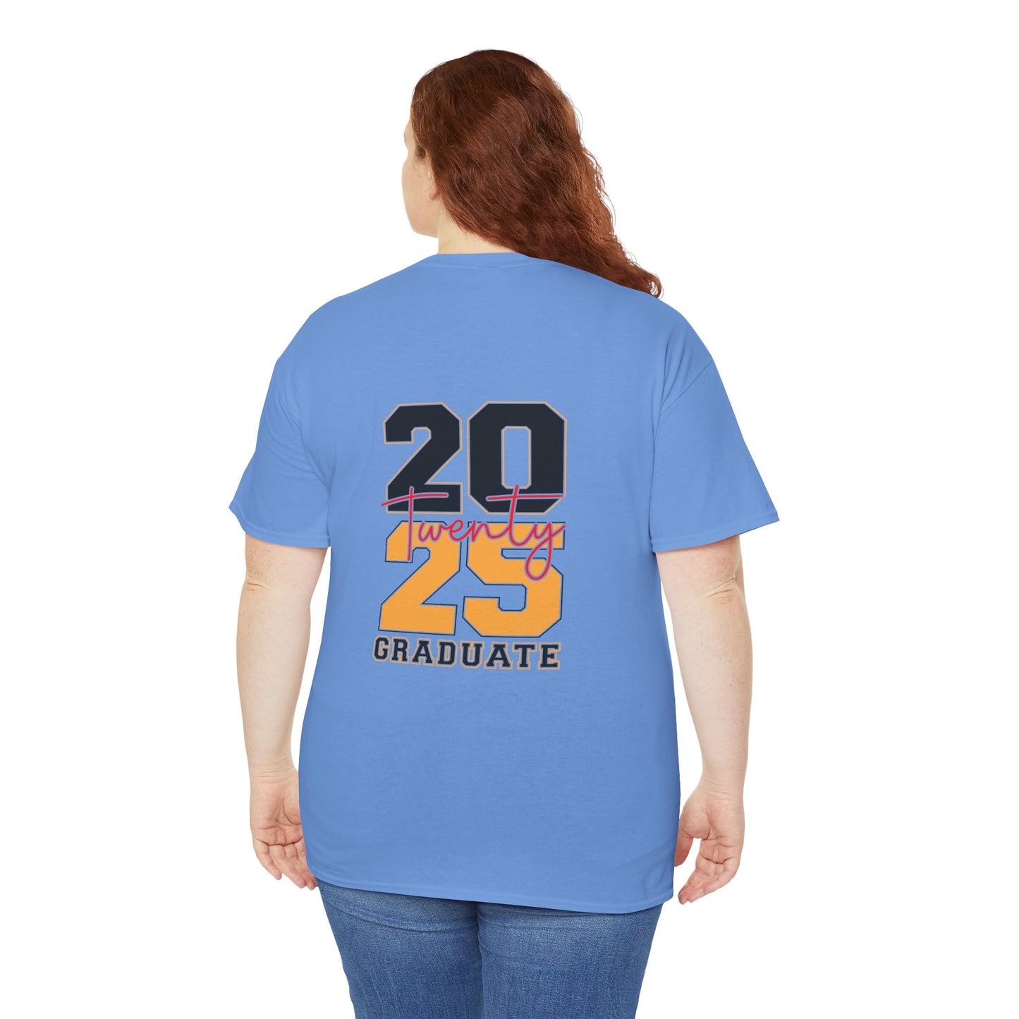 Gildan 5000 Unisex Graduate Tee - Class of 2025 Senior Shirt Great Gift Asst. Colors & Sizes