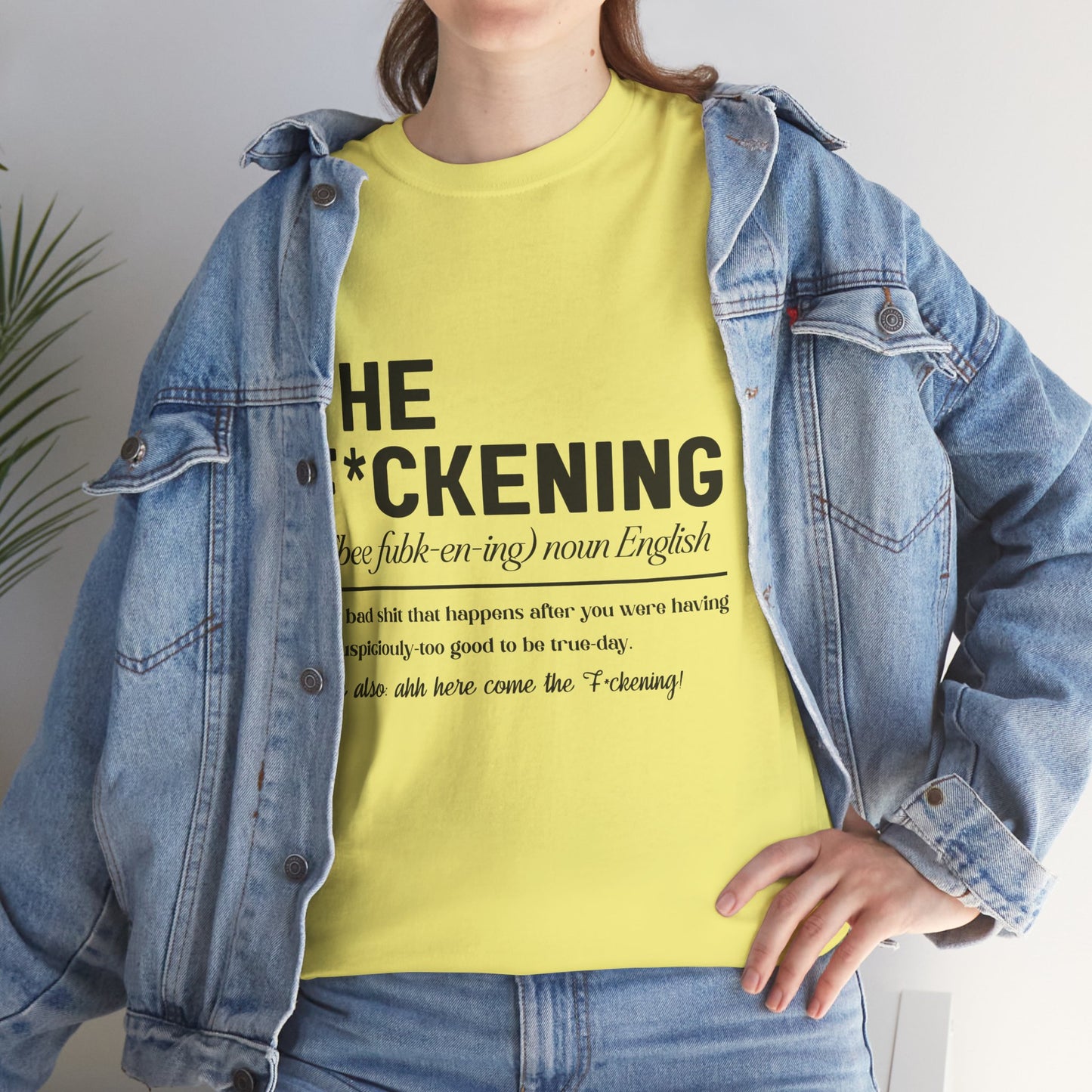 Gildan 5000"The F*ckening" Unisex Heavy Cotton Tee - Funny Graphic T-Shirt for English Lovers Asst Sizes & Colors