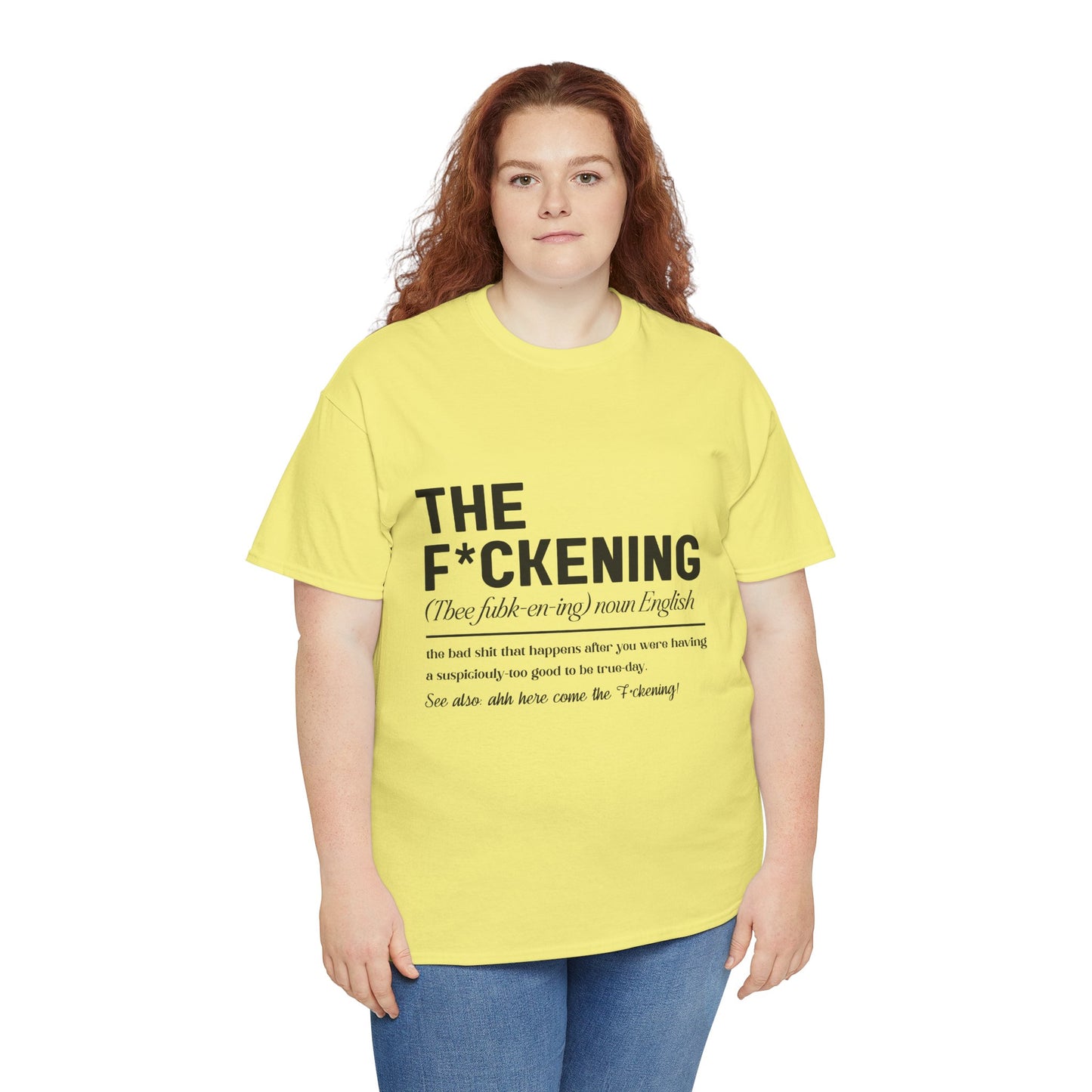 Gildan 5000"The F*ckening" Unisex Heavy Cotton Tee - Funny Graphic T-Shirt for English Lovers Asst Sizes & Colors