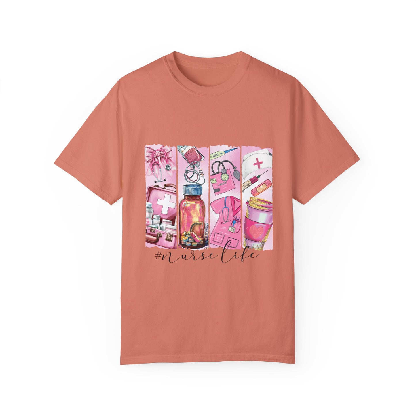 Nurse Life T-Shirt - Comfortable Unisex Garment-Dyed Tee for Healthcare Heroes