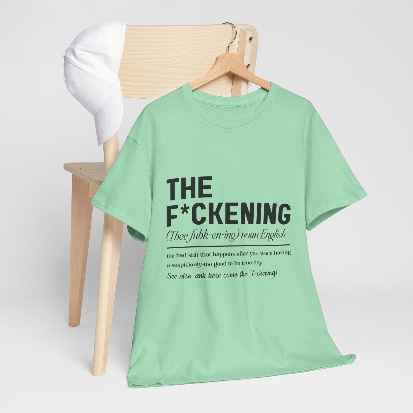 Gildan 5000"The F*ckening" Unisex Heavy Cotton Tee - Funny Graphic T-Shirt for English Lovers Asst Sizes & Colors