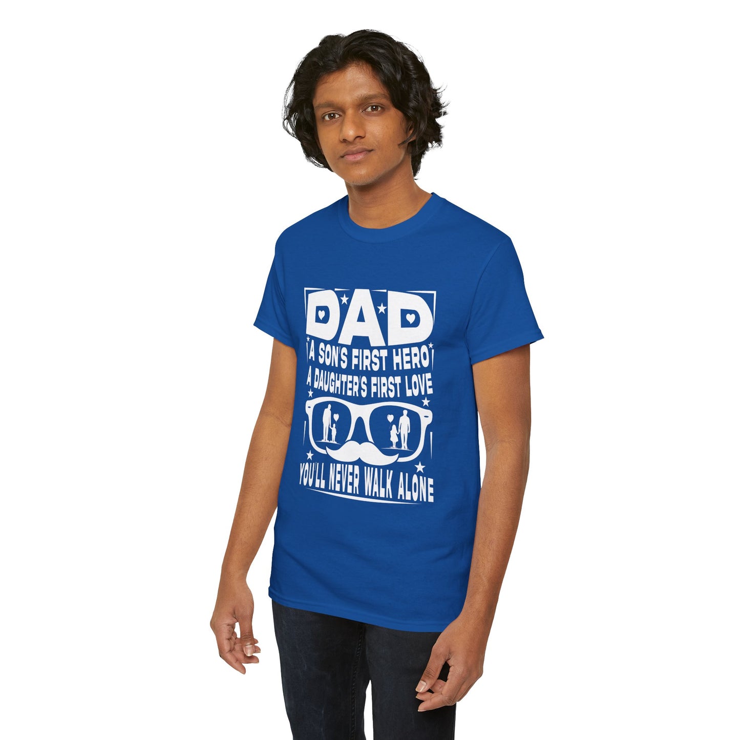 Dad Hero Unisex Heavy Cotton Tee - Perfect Gift for Father's Day