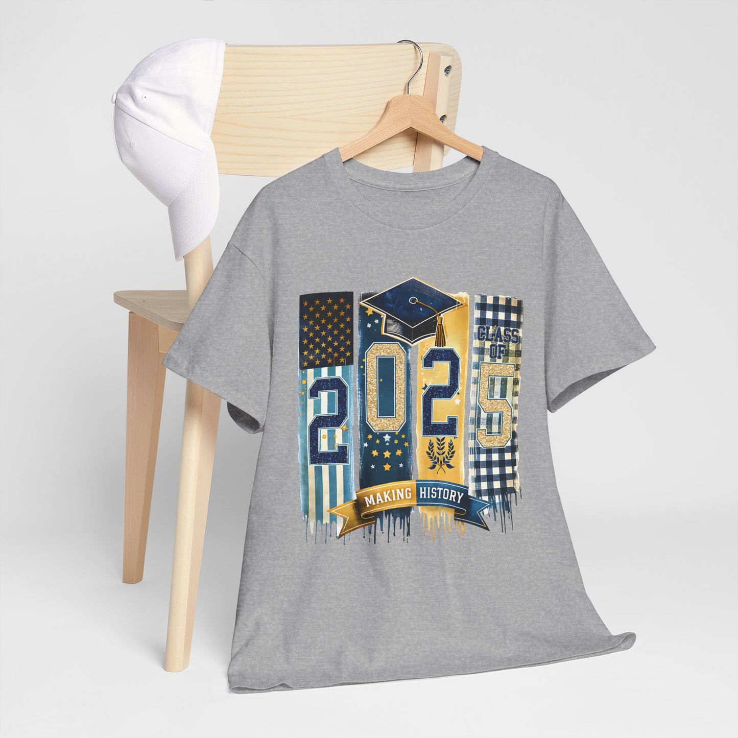 Gildan Graduation 2025 Heavy Cotton Tee - Making History Unisex Shirt Unisex Available in Asst. Sizes & Colors