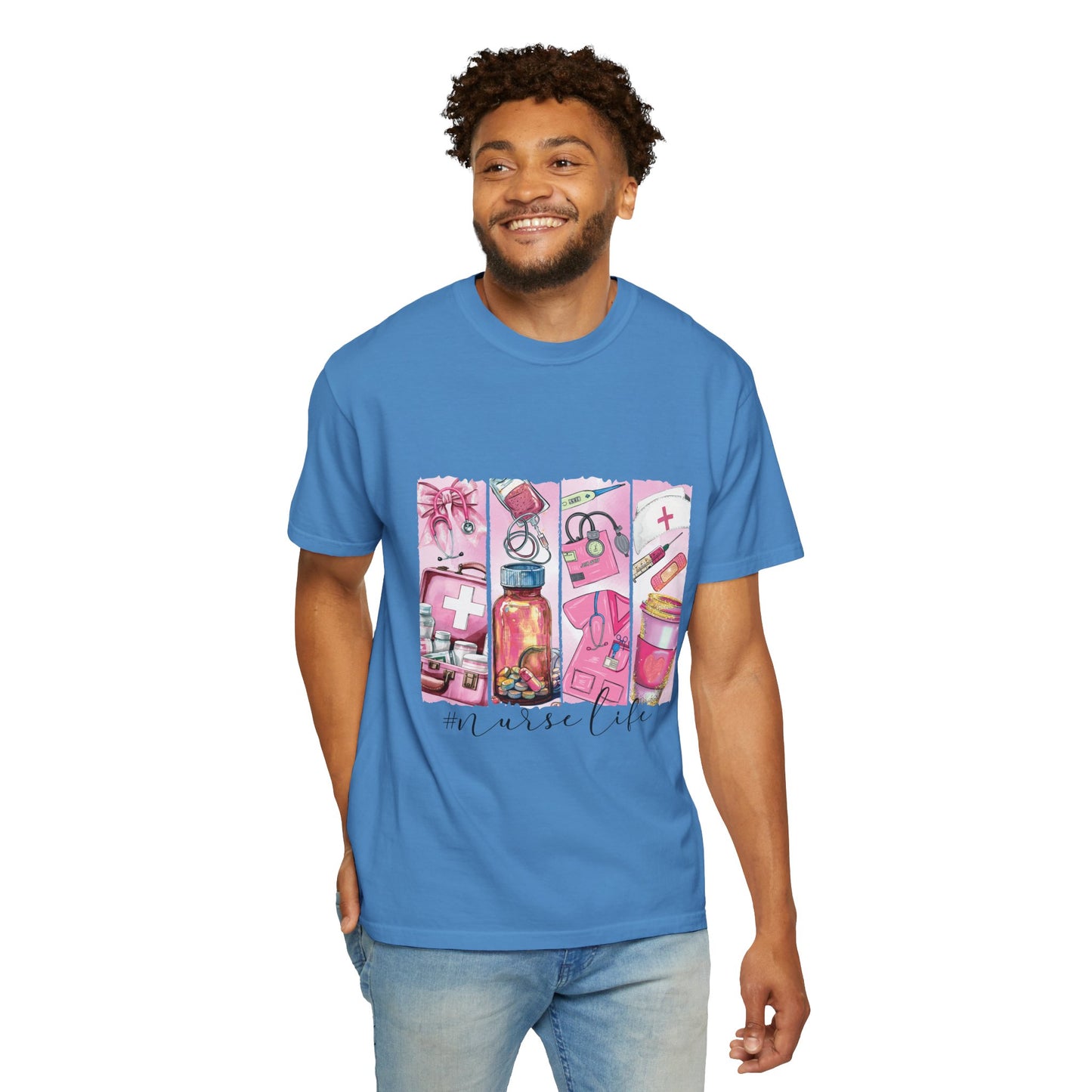 Nurse Life T-Shirt - Comfortable Unisex Garment-Dyed Tee for Healthcare Heroes