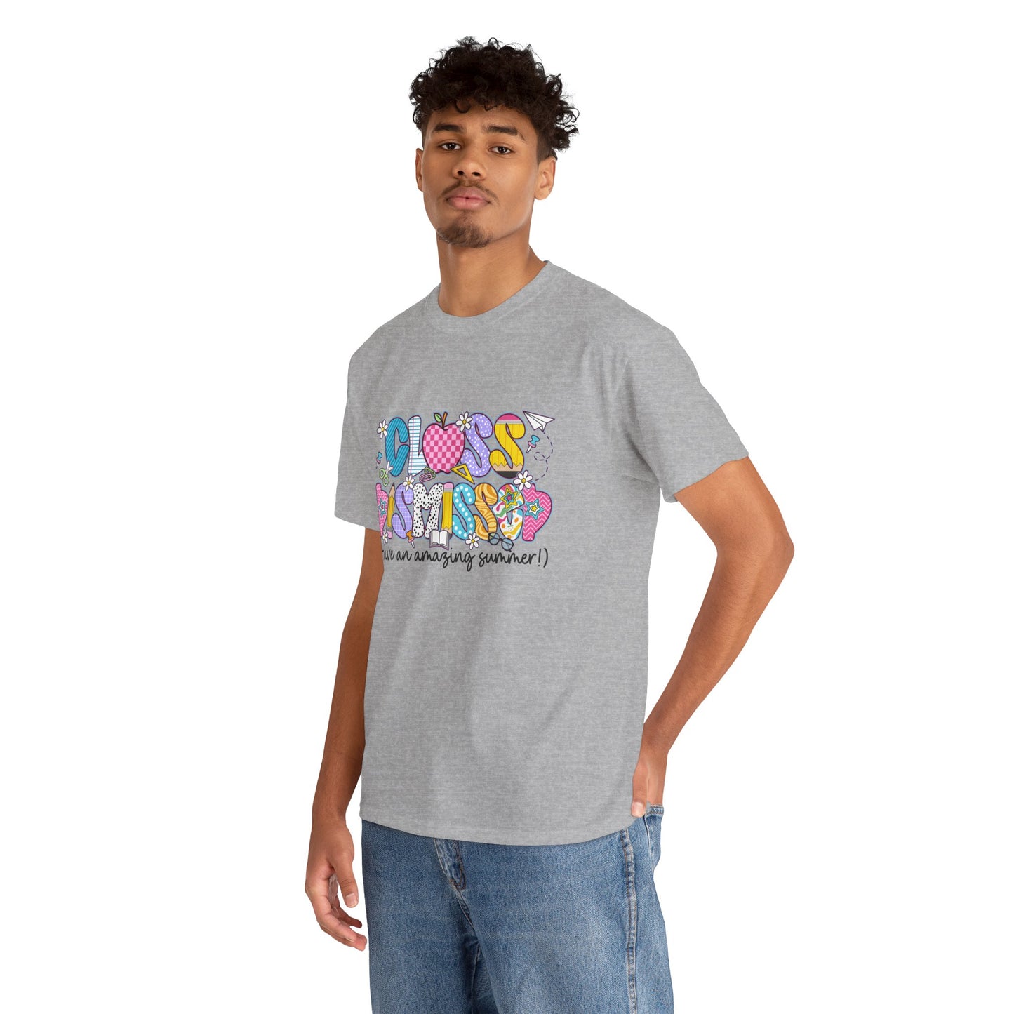 Gildan Garment-Dyed Summer Vibes Unisex Heavy Cotton Tee - "Class Dismissed!" Asst. Colors & Sizes