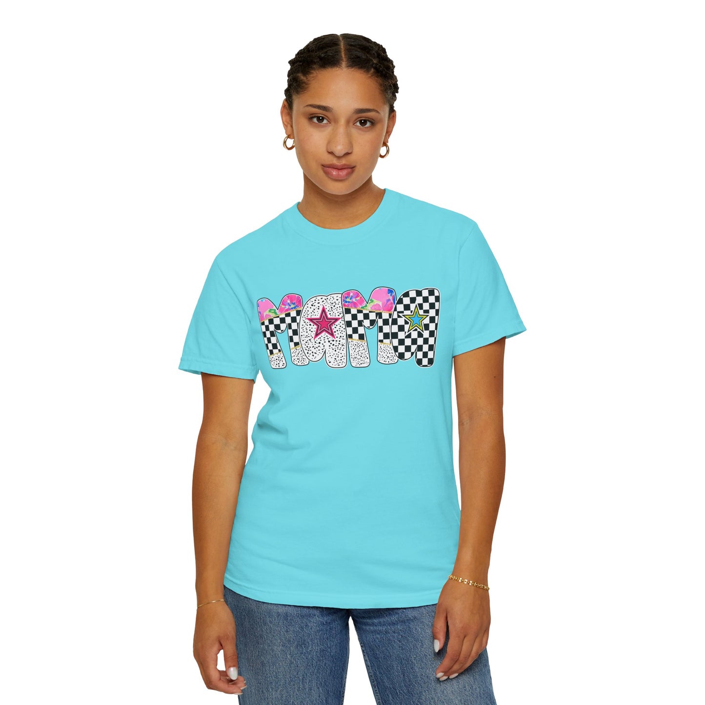 Comfort Colors Retro Vibe Mother's Day T-Shirt with Star Design Asst. Colors & Sizes
