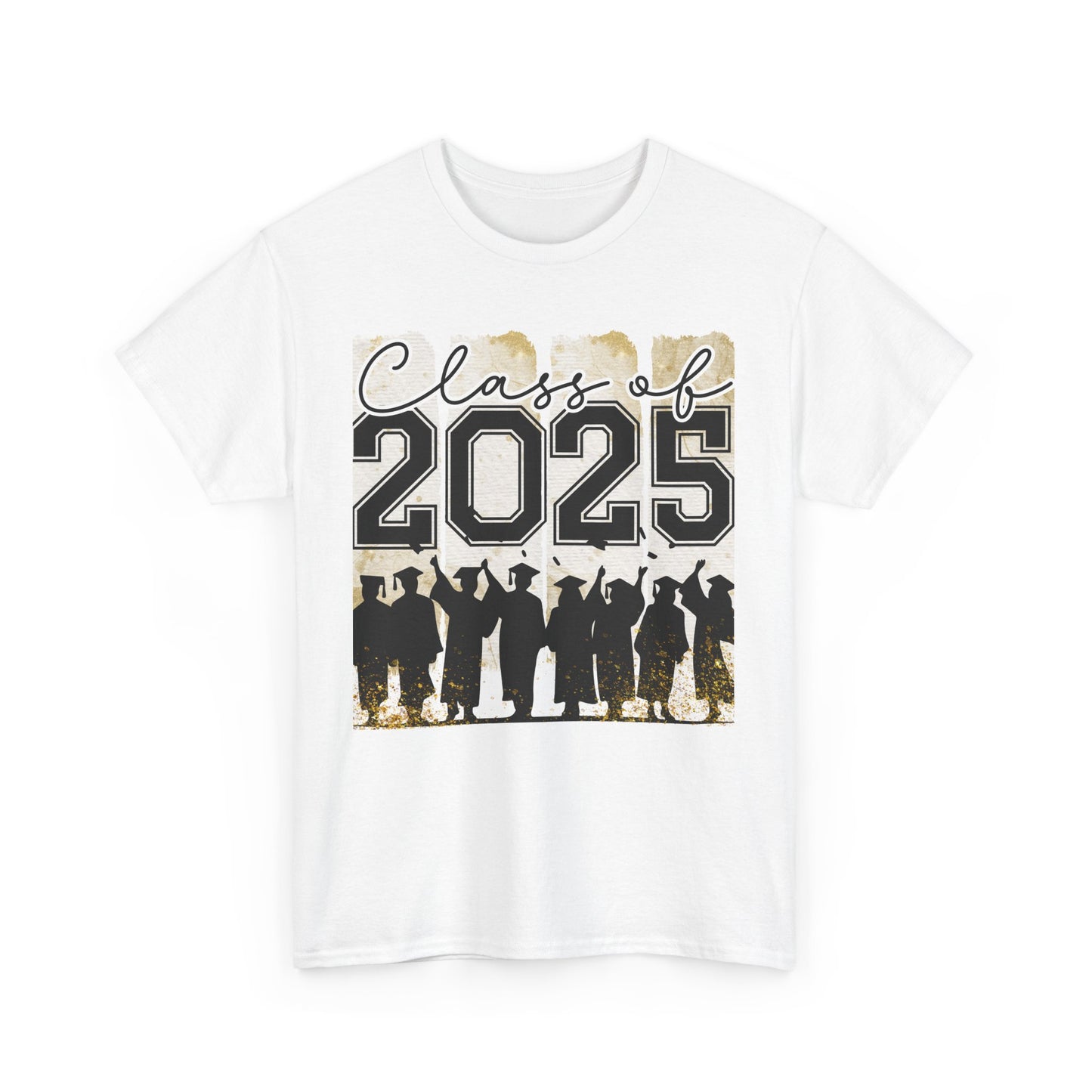 Gildan Garment Dyed Class of 2025 Graduation Tee - Unisex Heavy Cotton Shirt Your Choice Colors & Sizes