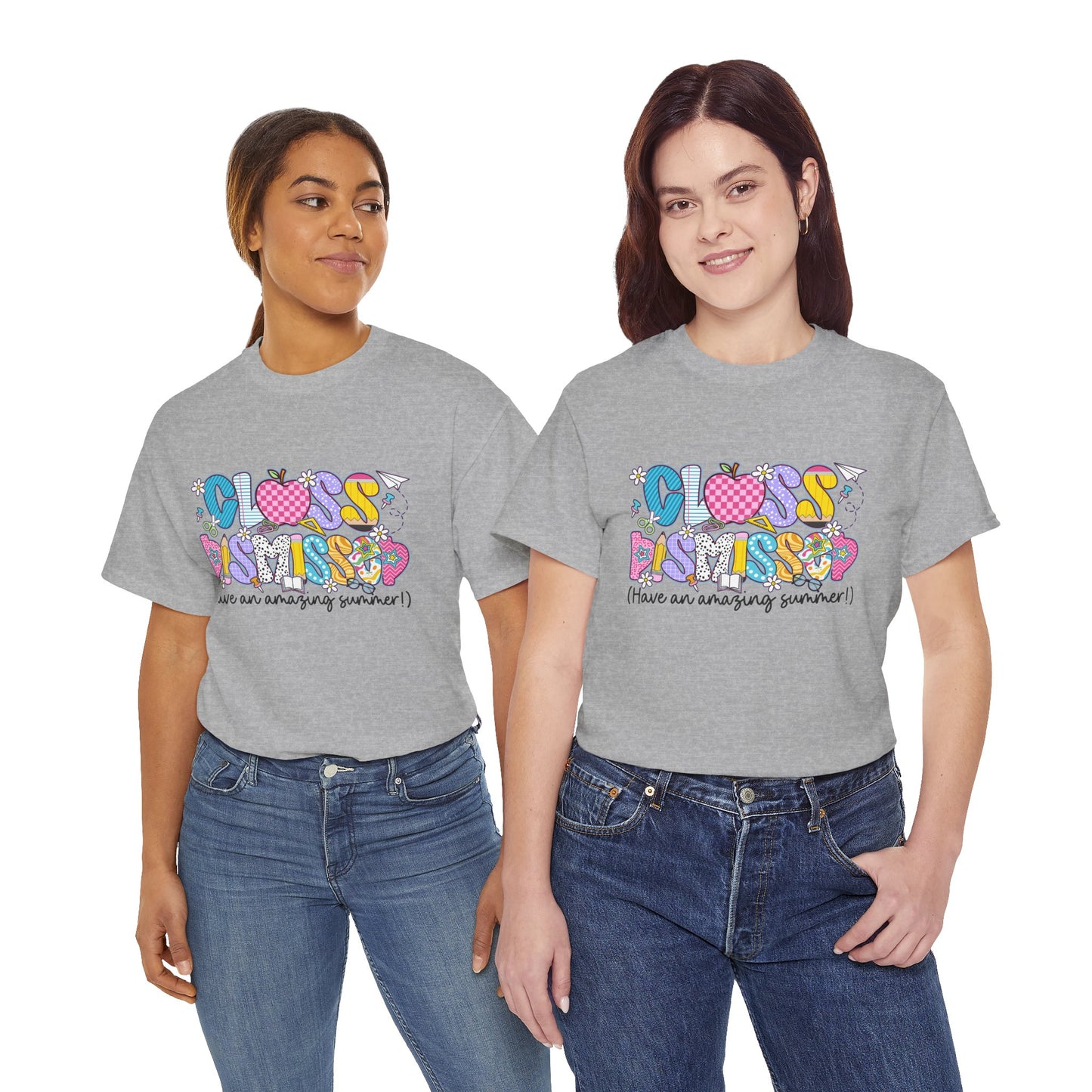 Gildan Garment-Dyed Summer Vibes Unisex Heavy Cotton Tee - "Class Dismissed!" Asst. Colors & Sizes