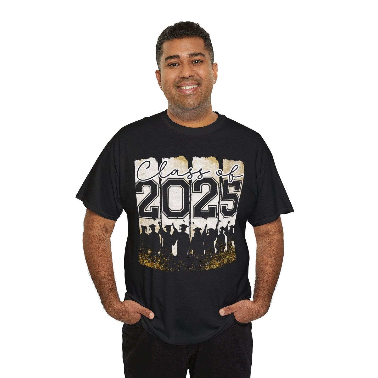 Gildan Garment Dyed Class of 2025 Graduation Tee - Unisex Heavy Cotton Shirt Your Choice Colors & Sizes
