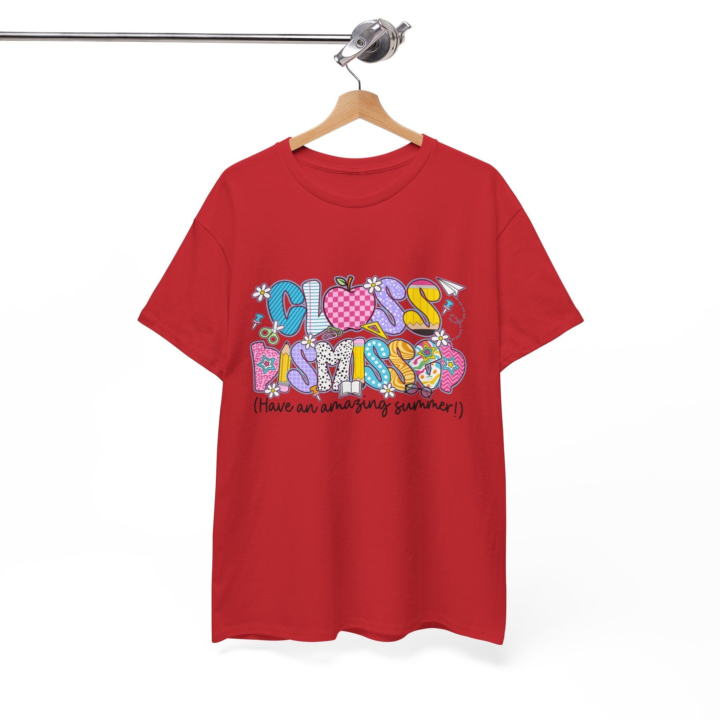 Gildan Garment-Dyed Summer Vibes Unisex Heavy Cotton Tee - "Class Dismissed!" Asst. Colors & Sizes