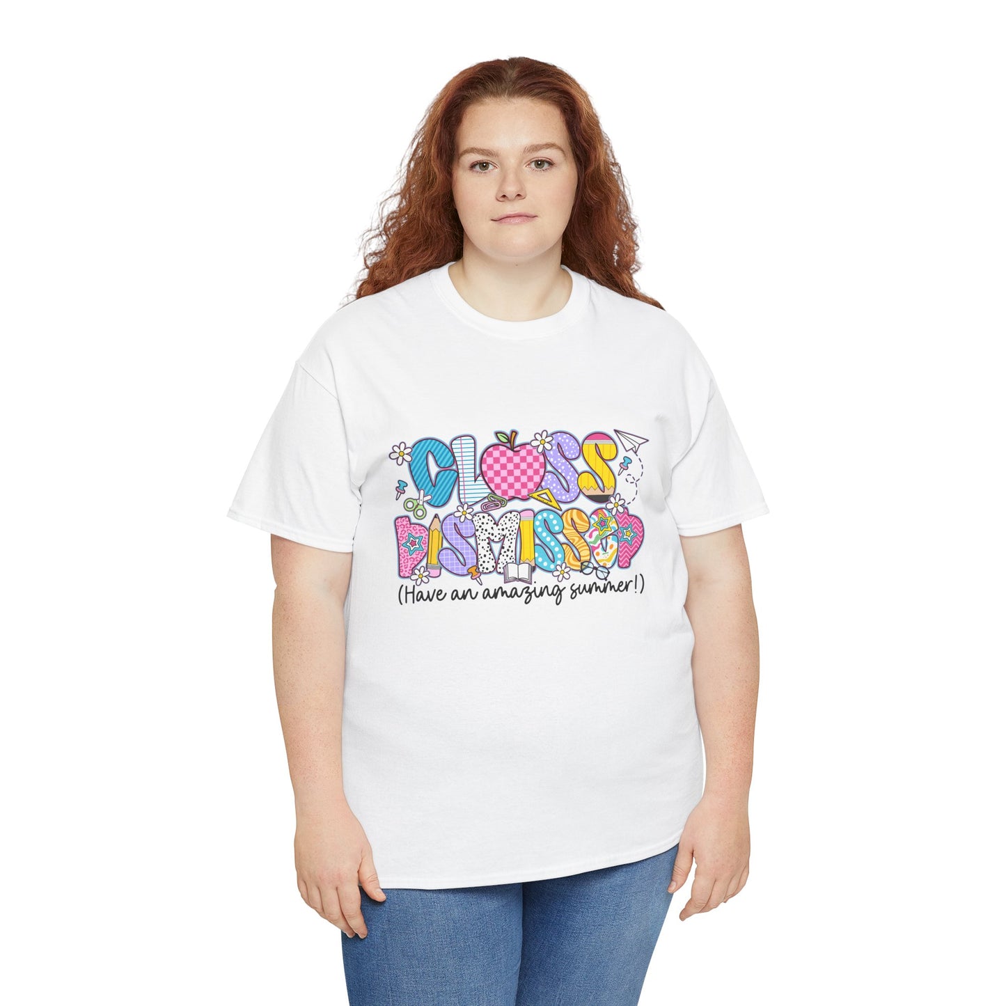 Gildan Garment-Dyed Summer Vibes Unisex Heavy Cotton Tee - "Class Dismissed!" Asst. Colors & Sizes