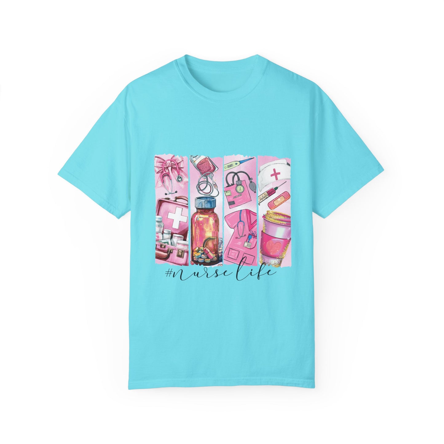Nurse Life T-Shirt - Comfortable Unisex Garment-Dyed Tee for Healthcare Heroes