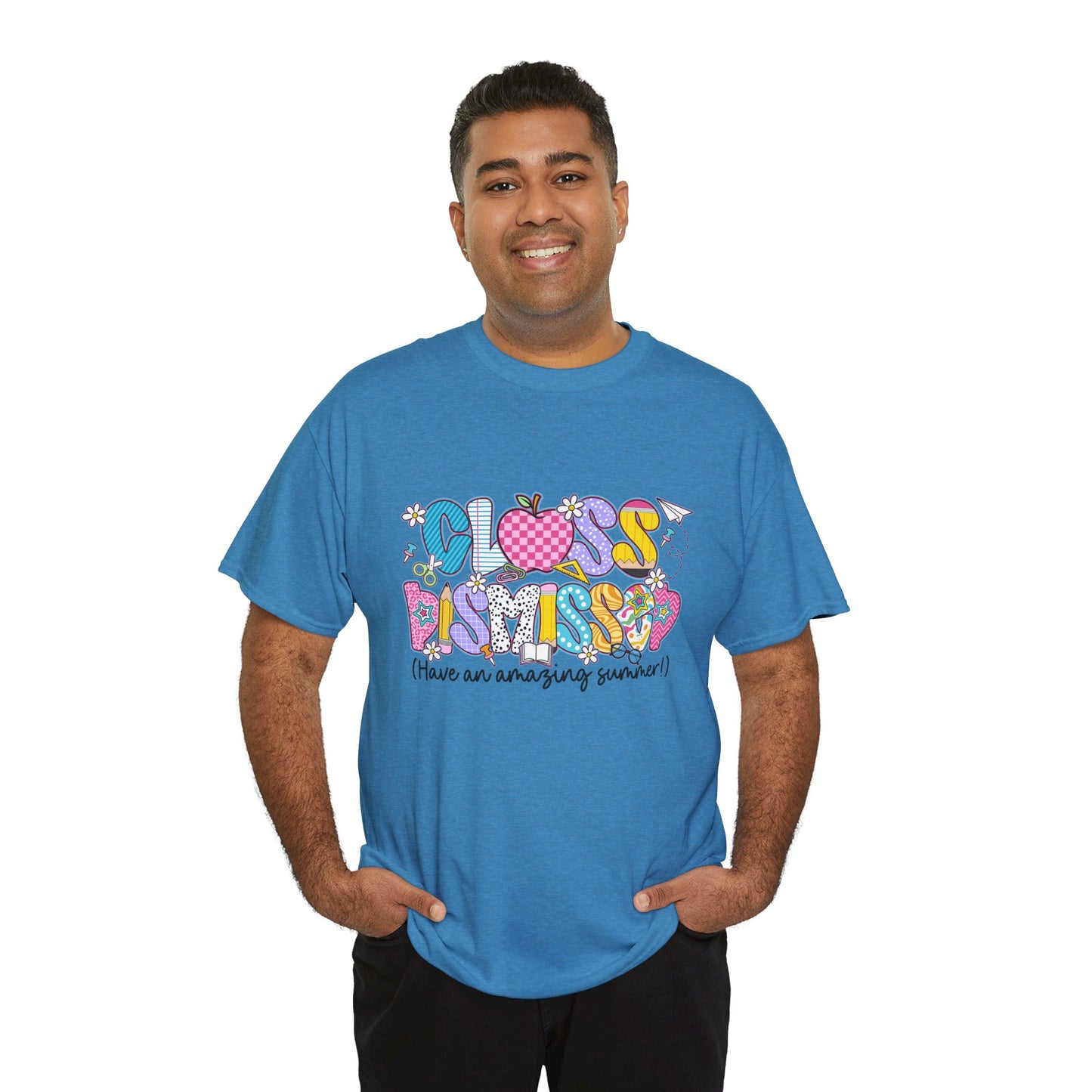 Gildan Garment-Dyed Summer Vibes Unisex Heavy Cotton Tee - "Class Dismissed!" Asst. Colors & Sizes