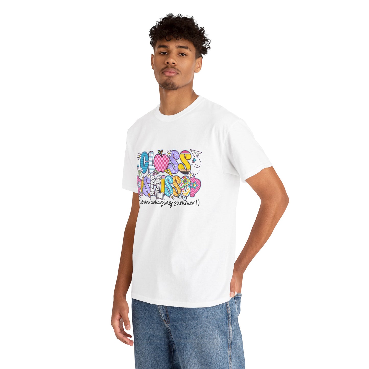 Gildan Garment-Dyed Summer Vibes Unisex Heavy Cotton Tee - "Class Dismissed!" Asst. Colors & Sizes