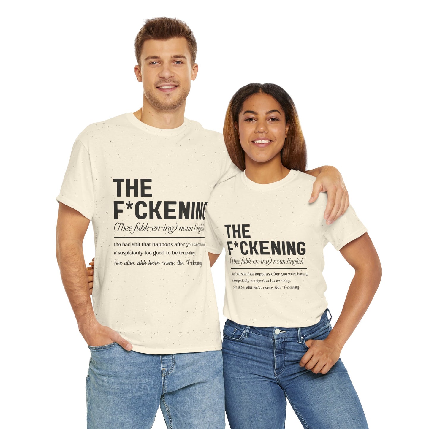 Gildan 5000"The F*ckening" Unisex Heavy Cotton Tee - Funny Graphic T-Shirt for English Lovers Asst Sizes & Colors
