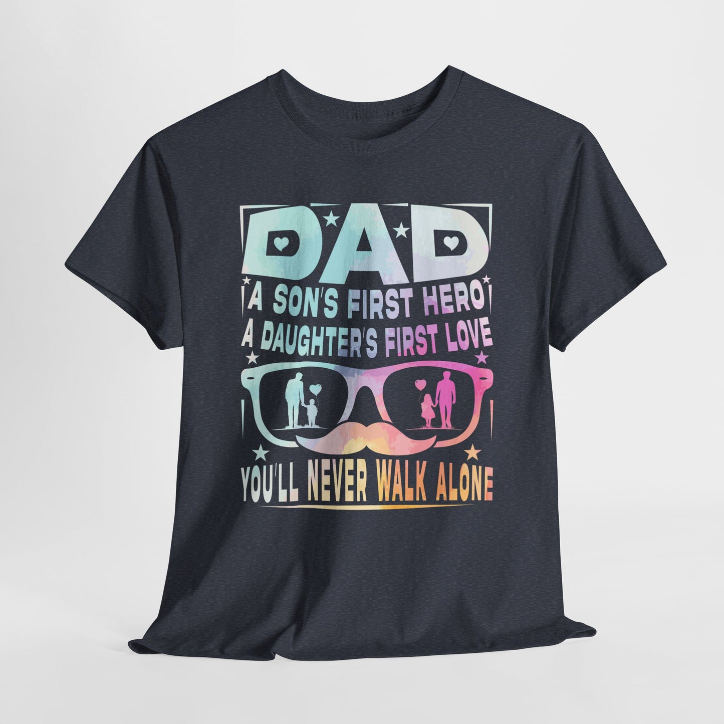 Gildan 5000 Dad Hero T-Shirt - Father's Day Gift - Heavy Cotton Tee Asst. Colors & Sizes
