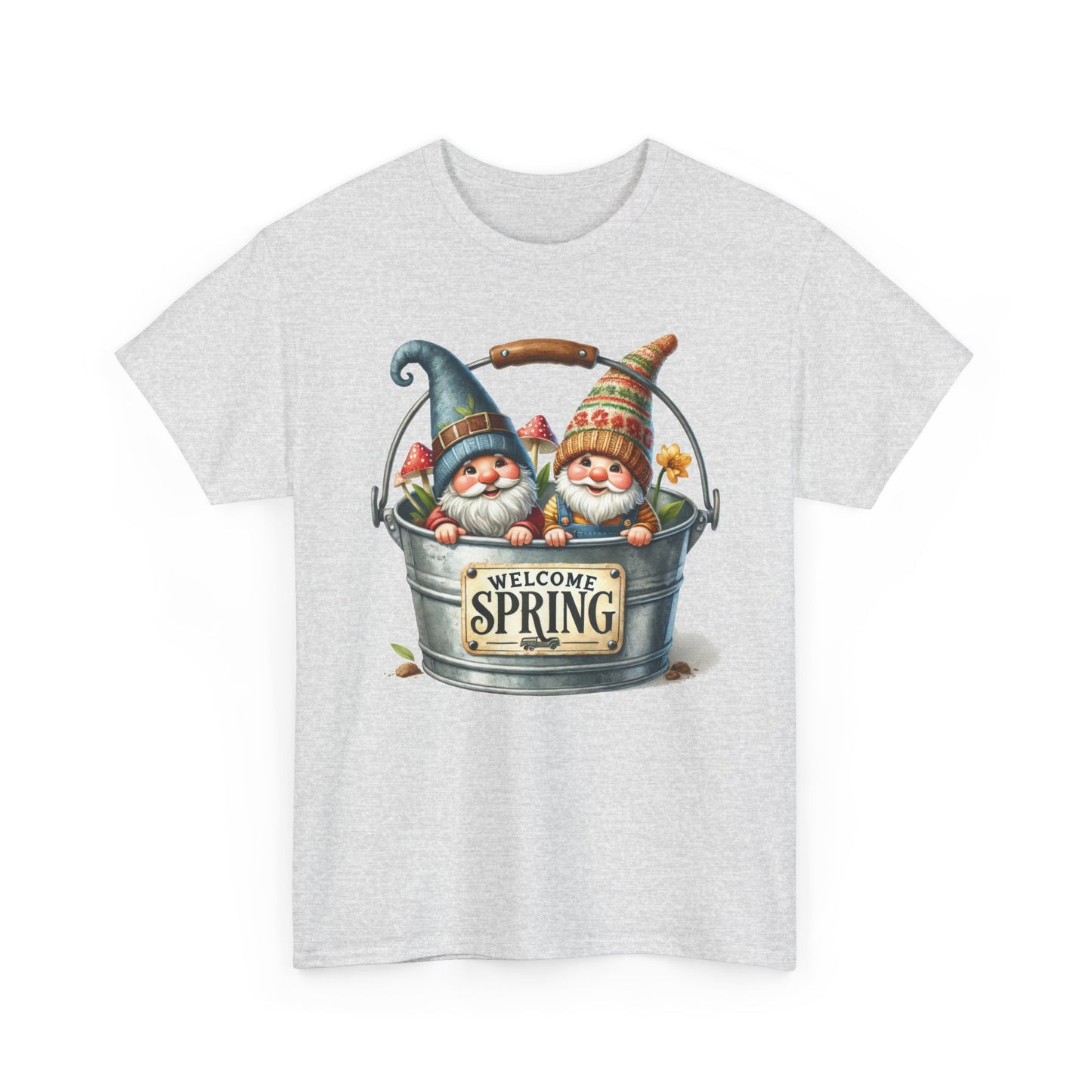 Welcome Spring Graphic Tee - Unisex Heavy Cotton Tee for Seasonal Celebrations
