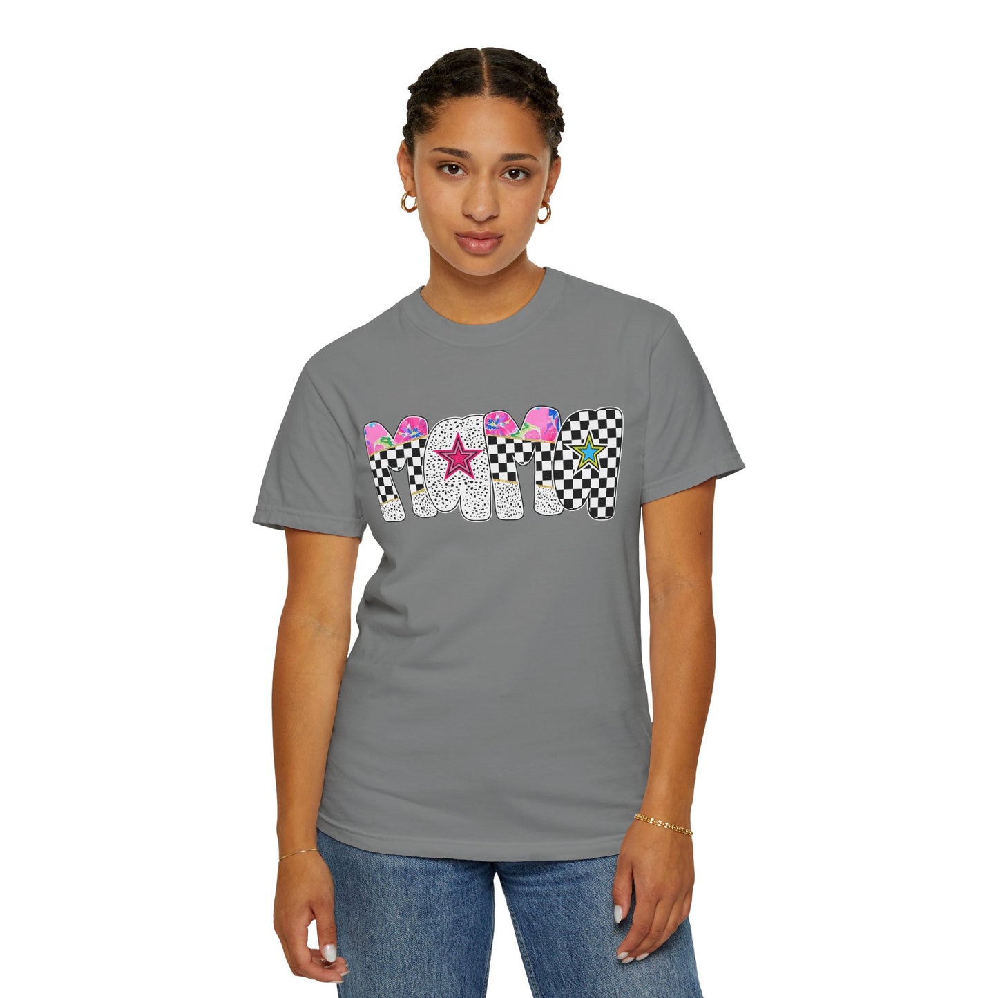 Comfort Colors Retro Vibe Mother's Day T-Shirt with Star Design Asst. Colors & Sizes