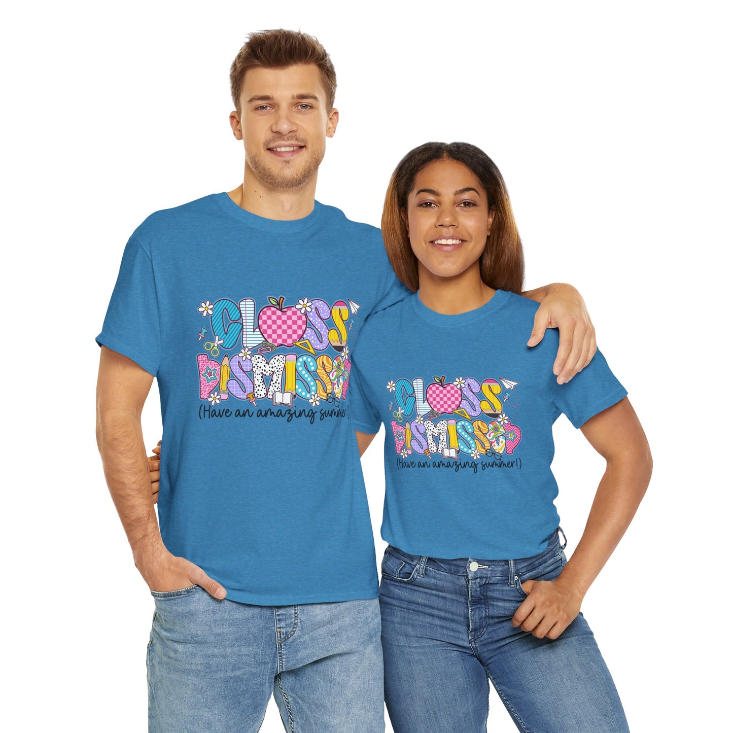 Gildan Garment-Dyed Summer Vibes Unisex Heavy Cotton Tee - "Class Dismissed!" Asst. Colors & Sizes