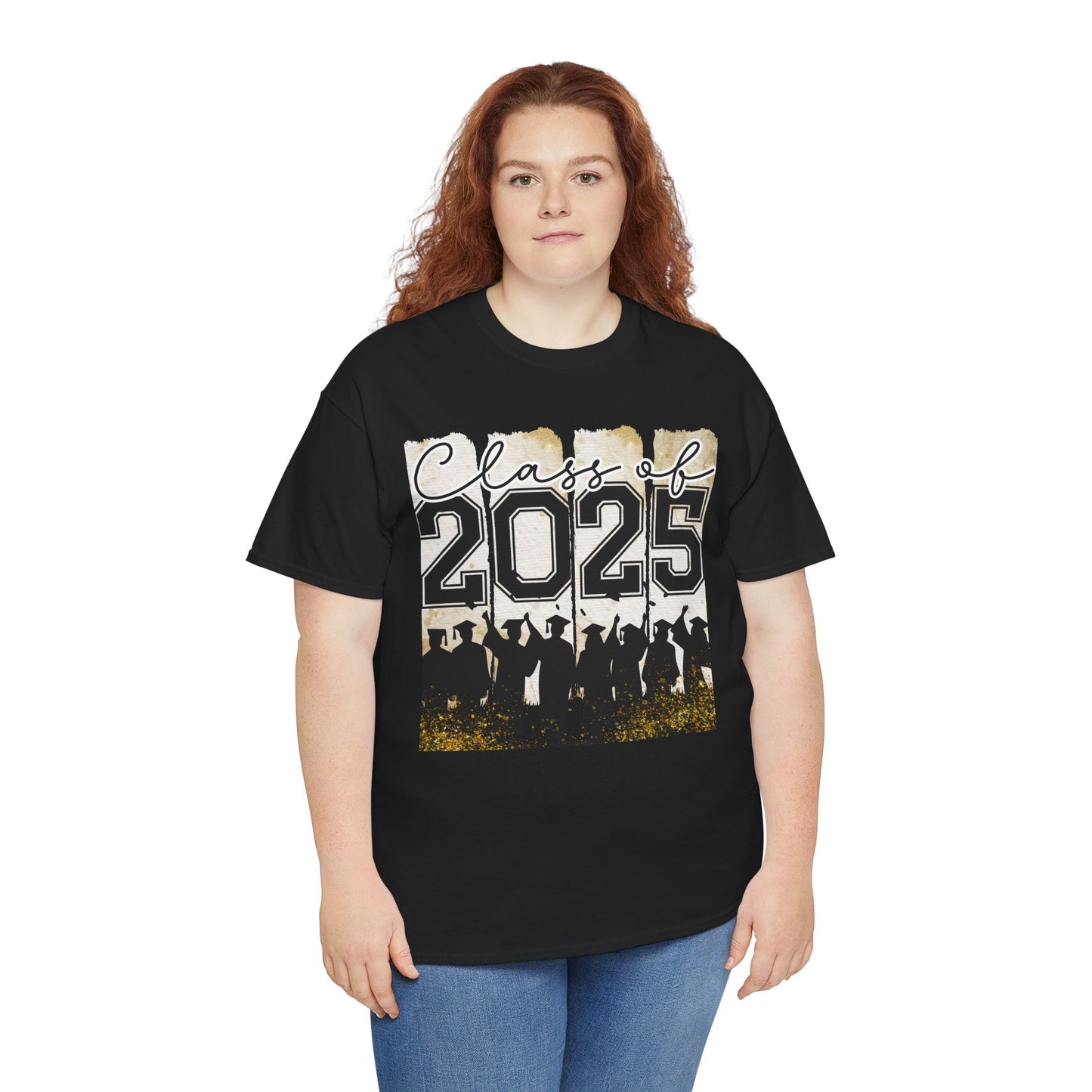Gildan Garment Dyed Class of 2025 Graduation Tee - Unisex Heavy Cotton Shirt Your Choice Colors & Sizes